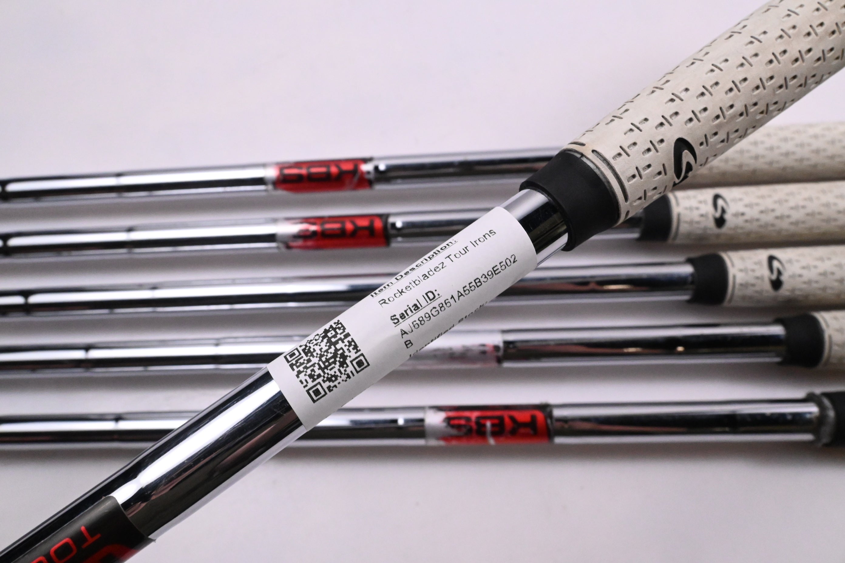 Taylormade Rocketbladez Tour Irons / 4-9i / Stiff Flex KBS Tour Shafts