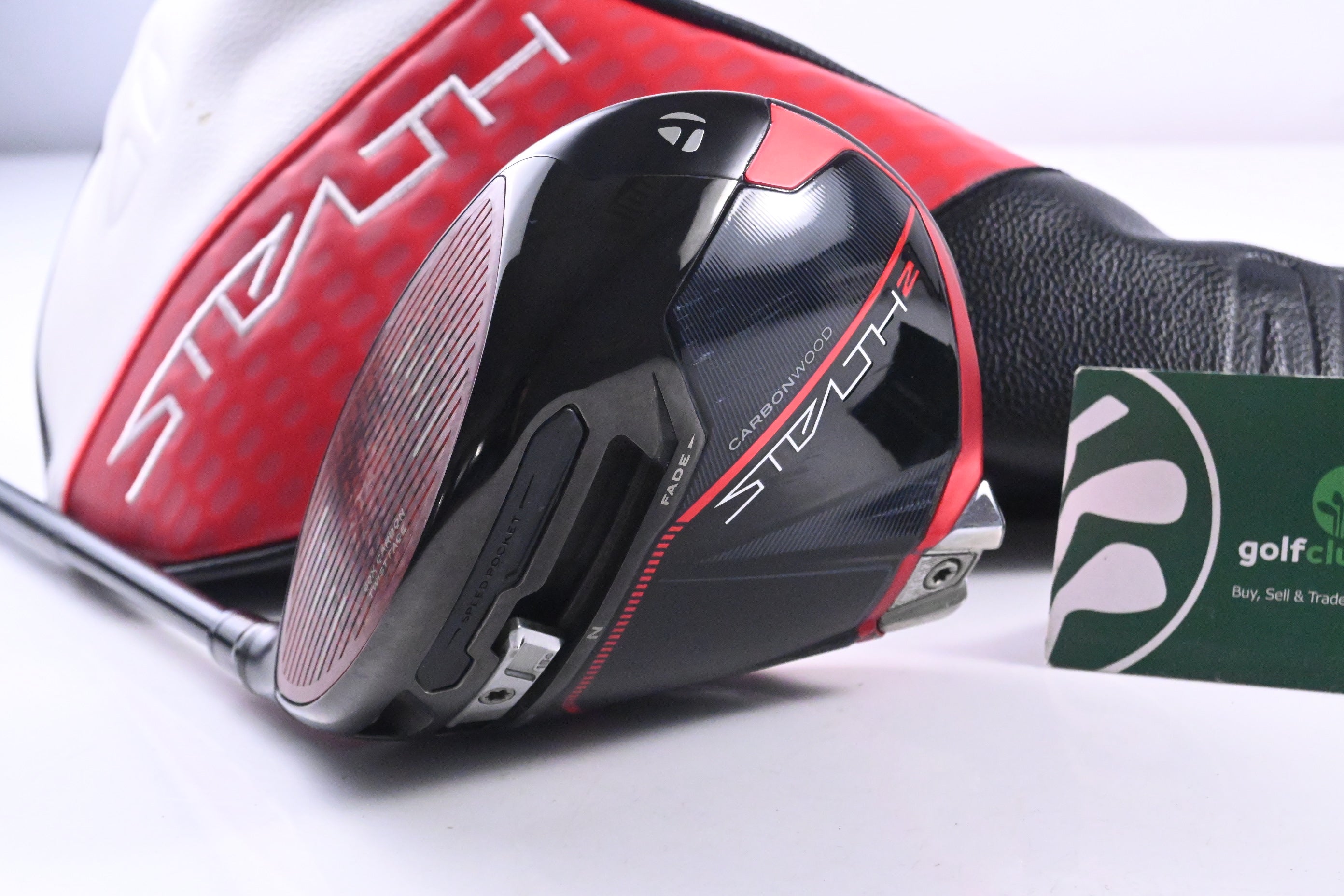 Left Hand Taylormade Stealth 2 Plus Driver / 9 Degree / Stiff Flex Atmos Red 5