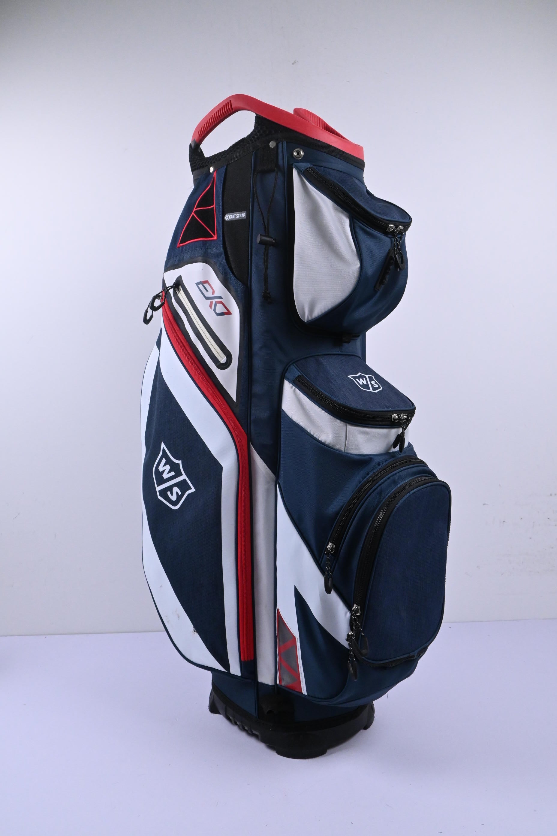 Wilson EXO Cart Bag / 14-Way Divider / Red, White & Blue