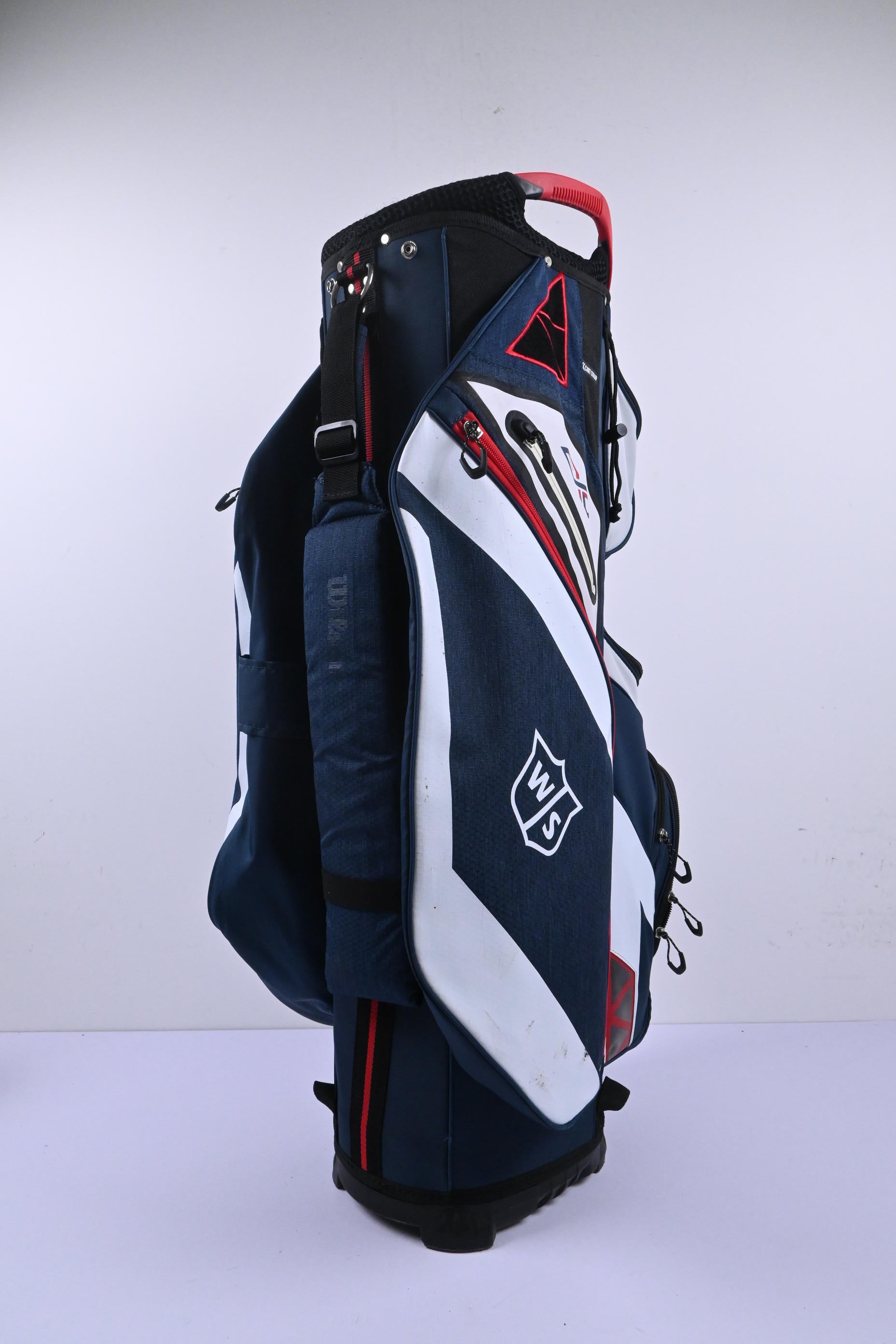 Wilson EXO Cart Bag / 14-Way Divider / Red, White & Blue