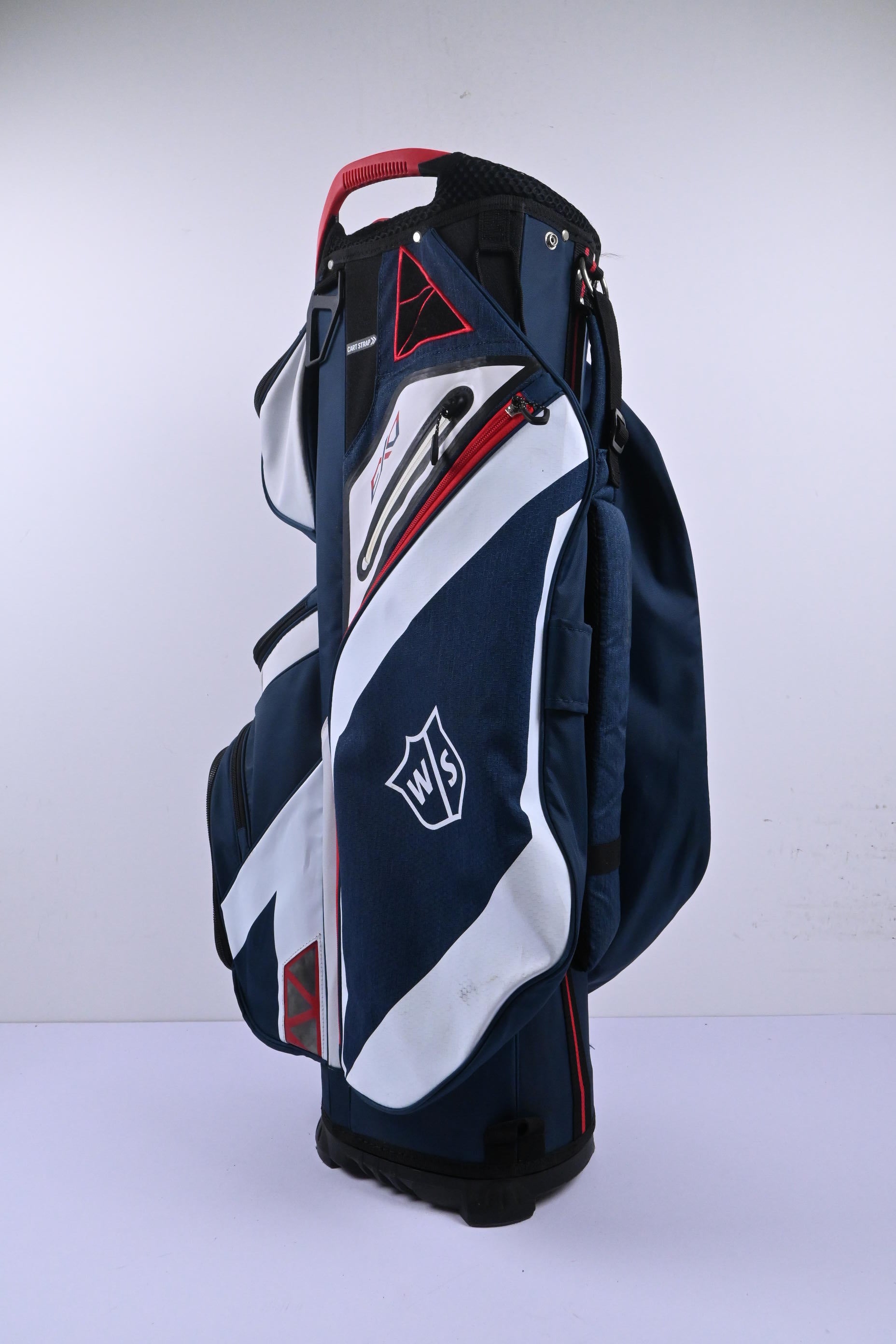 Wilson EXO Cart Bag / 14-Way Divider / Red, White & Blue