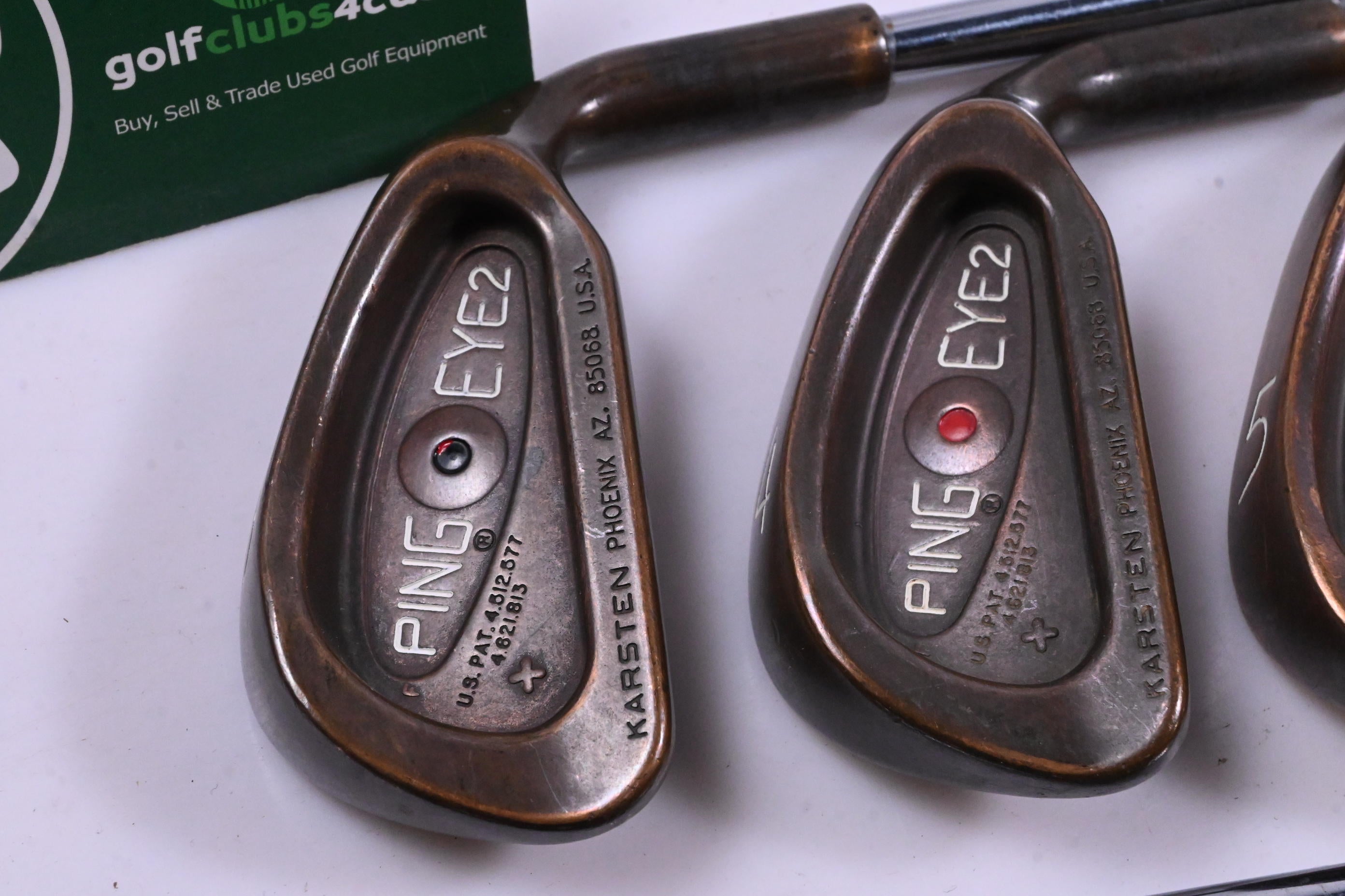Ping Eye 2 BeCu Irons / 3-PW / Red Dot / Stiff Flex Ping JZ Red Shafts