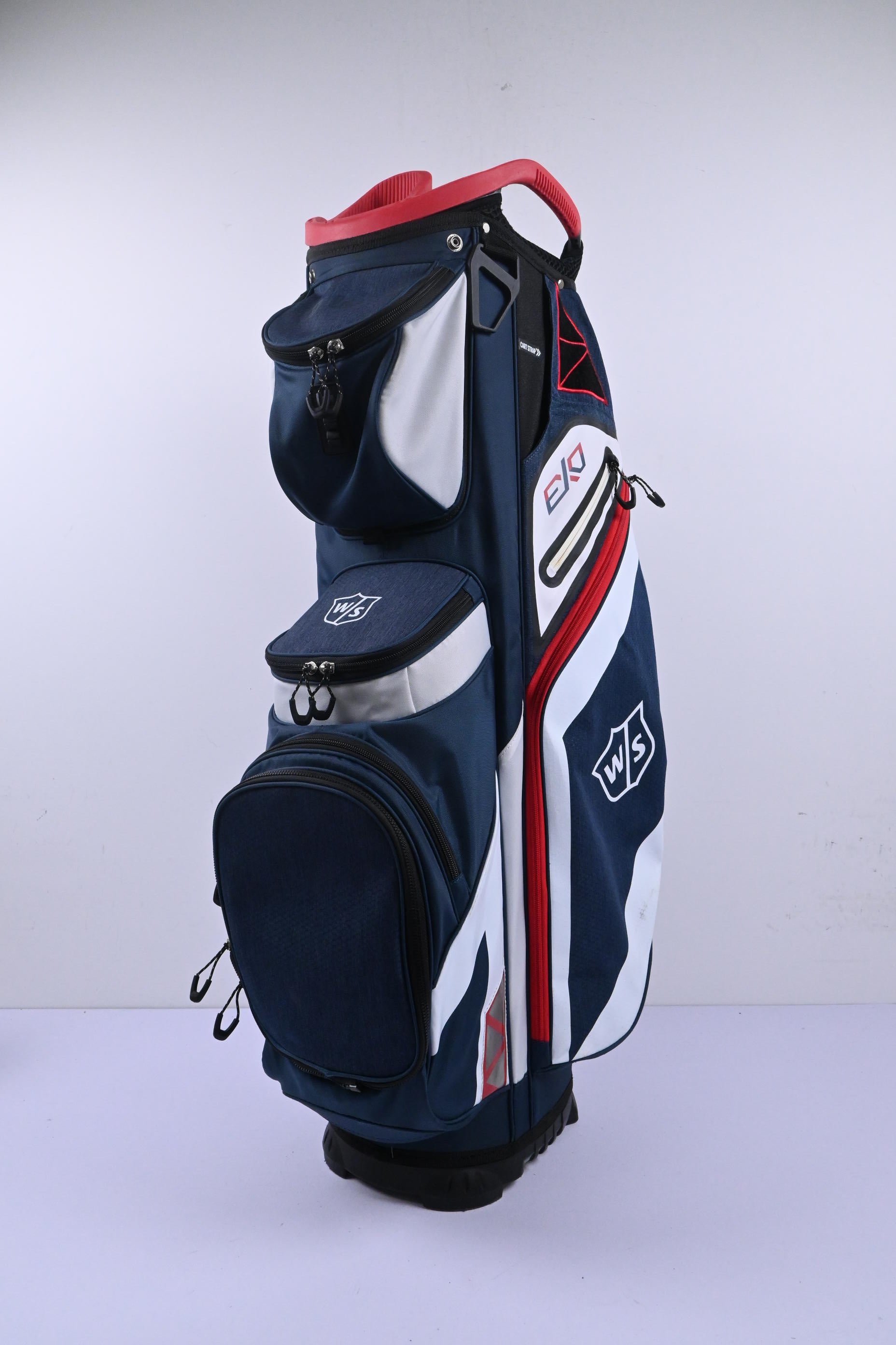 Wilson EXO Cart Bag / 14-Way Divider / Red, White & Blue
