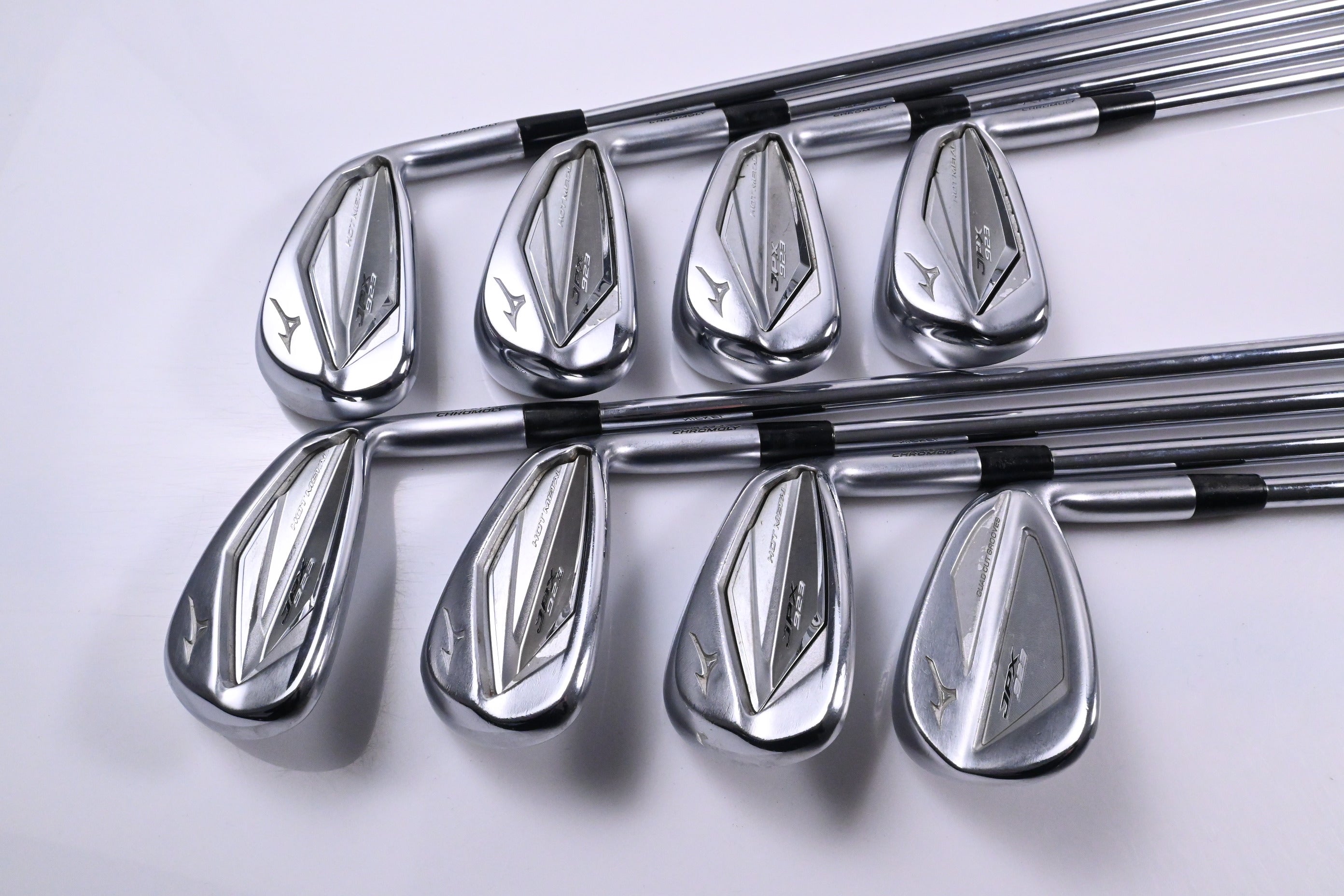 Mizuno JPX 923 Hot Metal Irons / 4-PW+GW / Regular Flex Project X LZ 115 Shafts