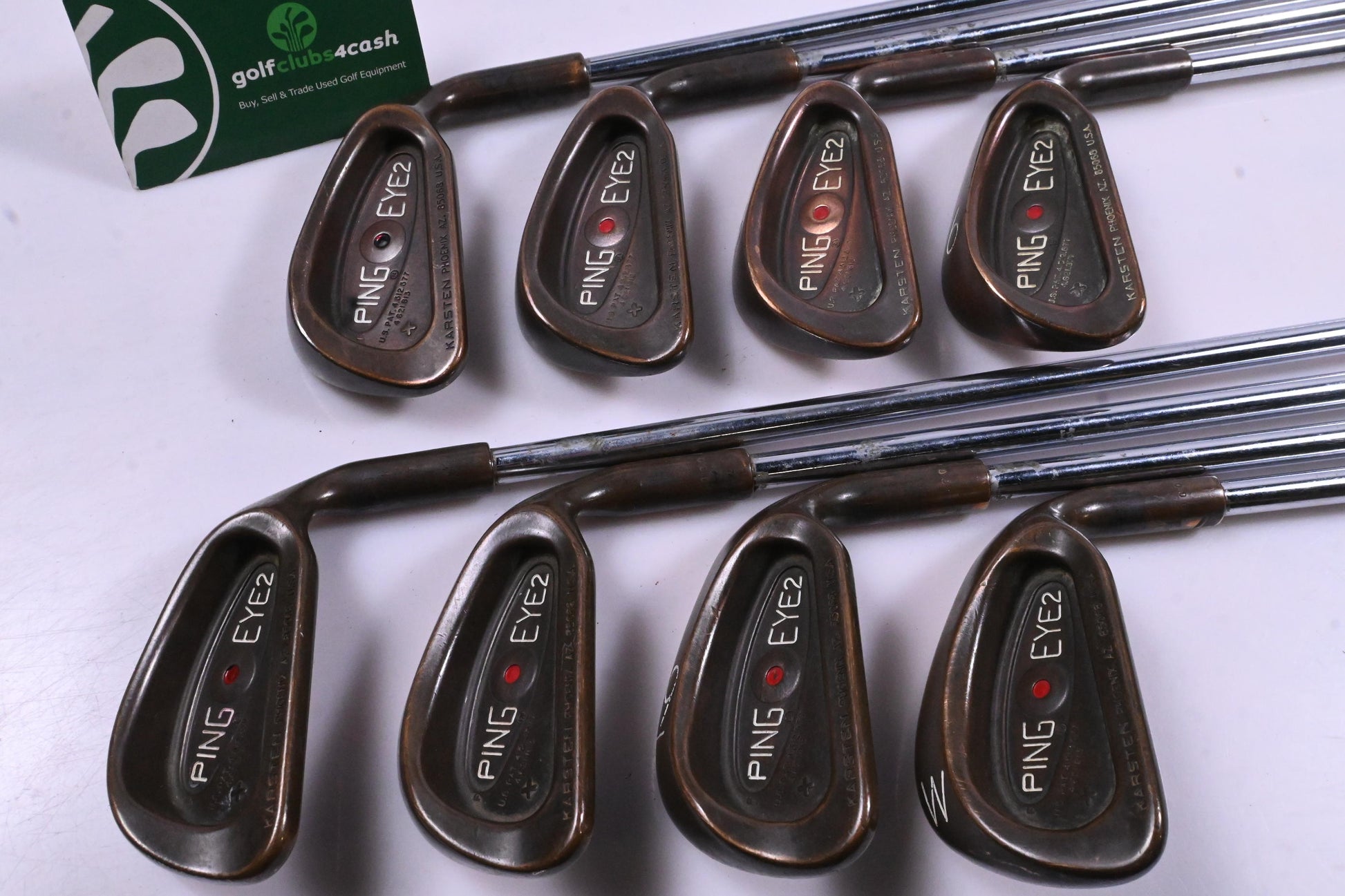 Ping Eye 2 BeCu Irons / 3-PW / Red Dot / Stiff Flex Ping JZ Red Shafts