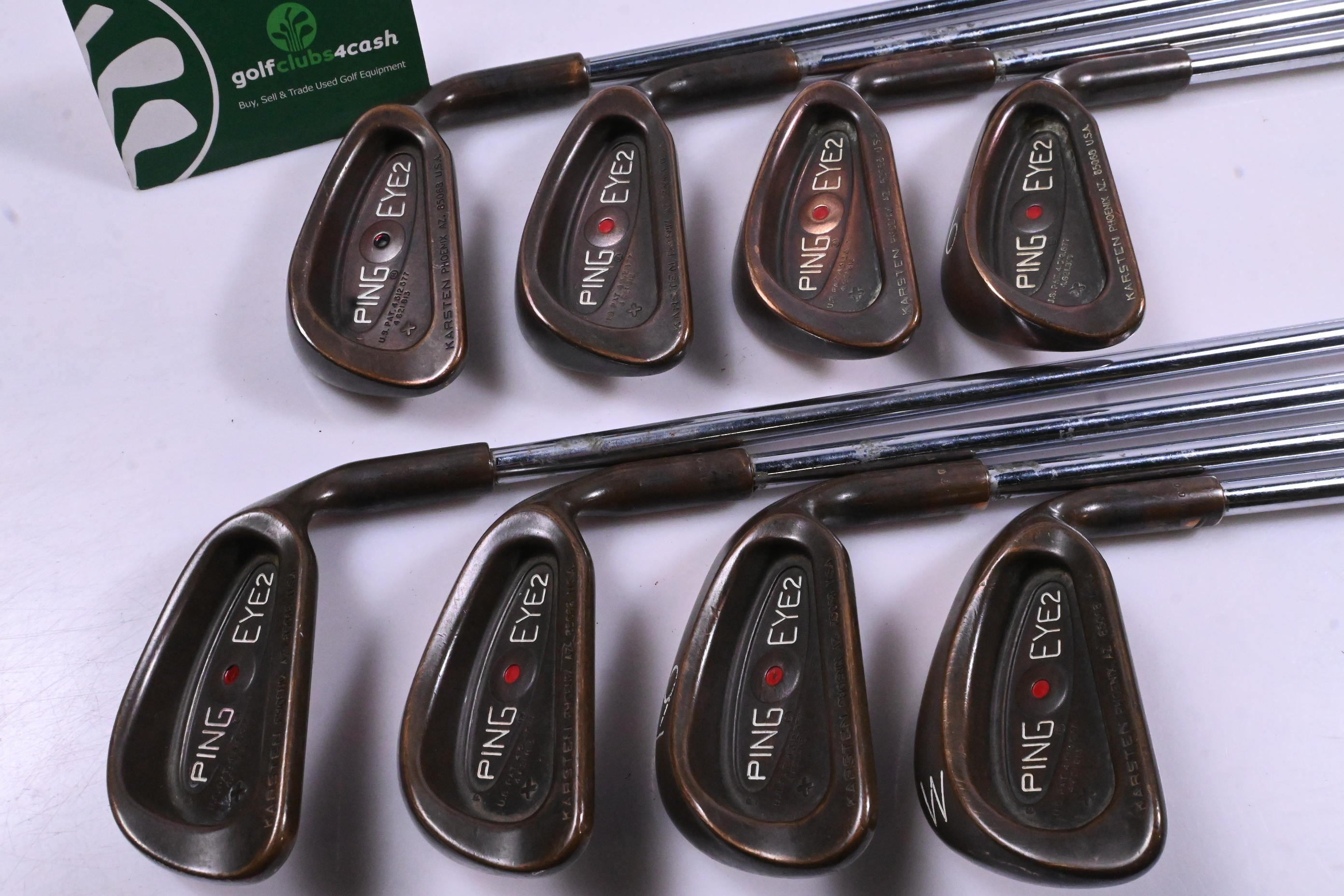 Ping Eye 2 BeCu Irons / 3-PW / Red Dot / Stiff Flex Ping JZ Red Shafts
