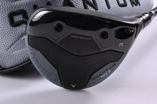 Callaway Quantum Max D #3 Wood / 15 Degree / Stiff Flex Denali Frost Silver 60