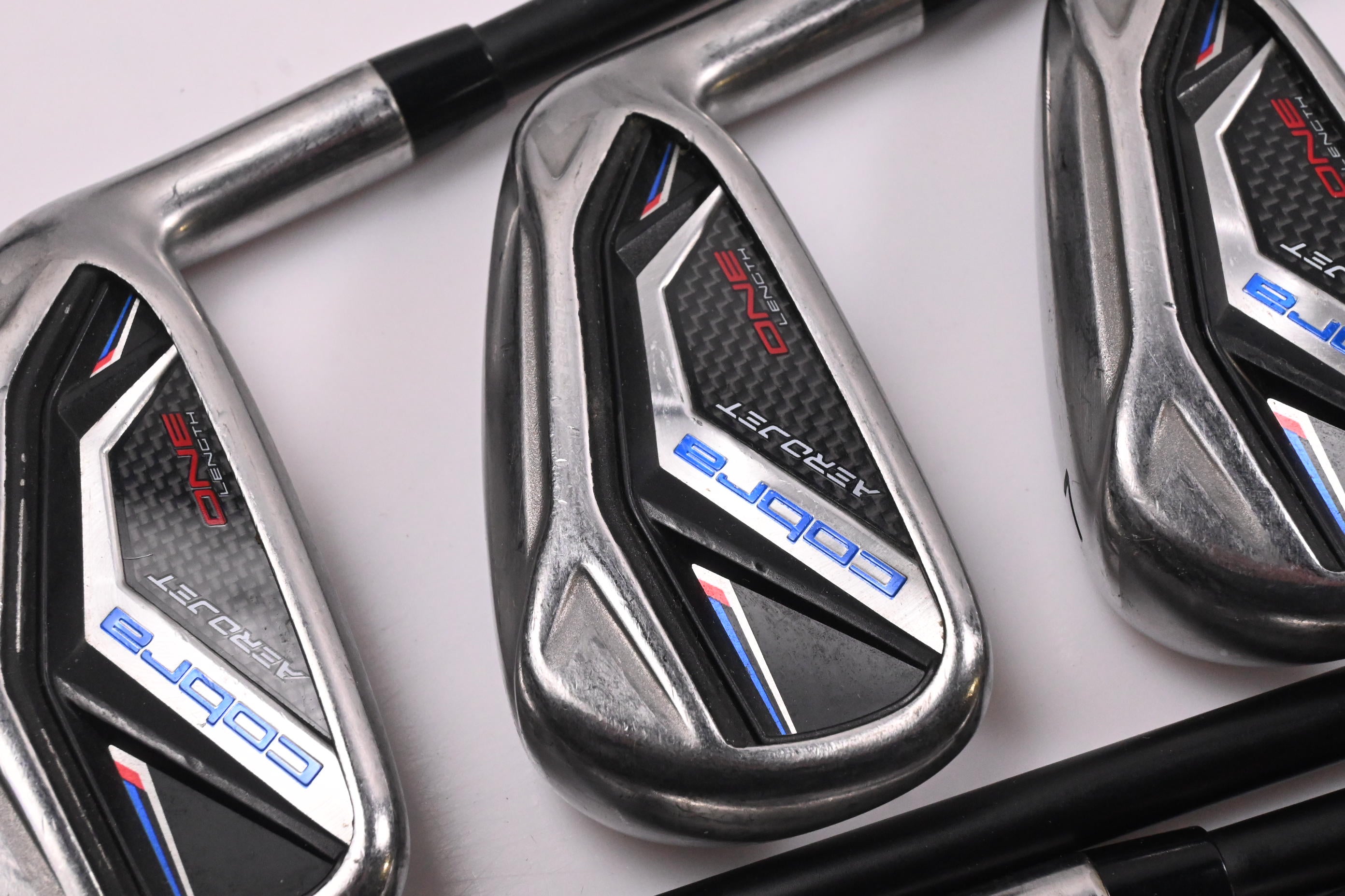 Cobra Aerojet One Length Irons / 5-PW+GW / Stiff Flex KBS PGI 85 Shafts