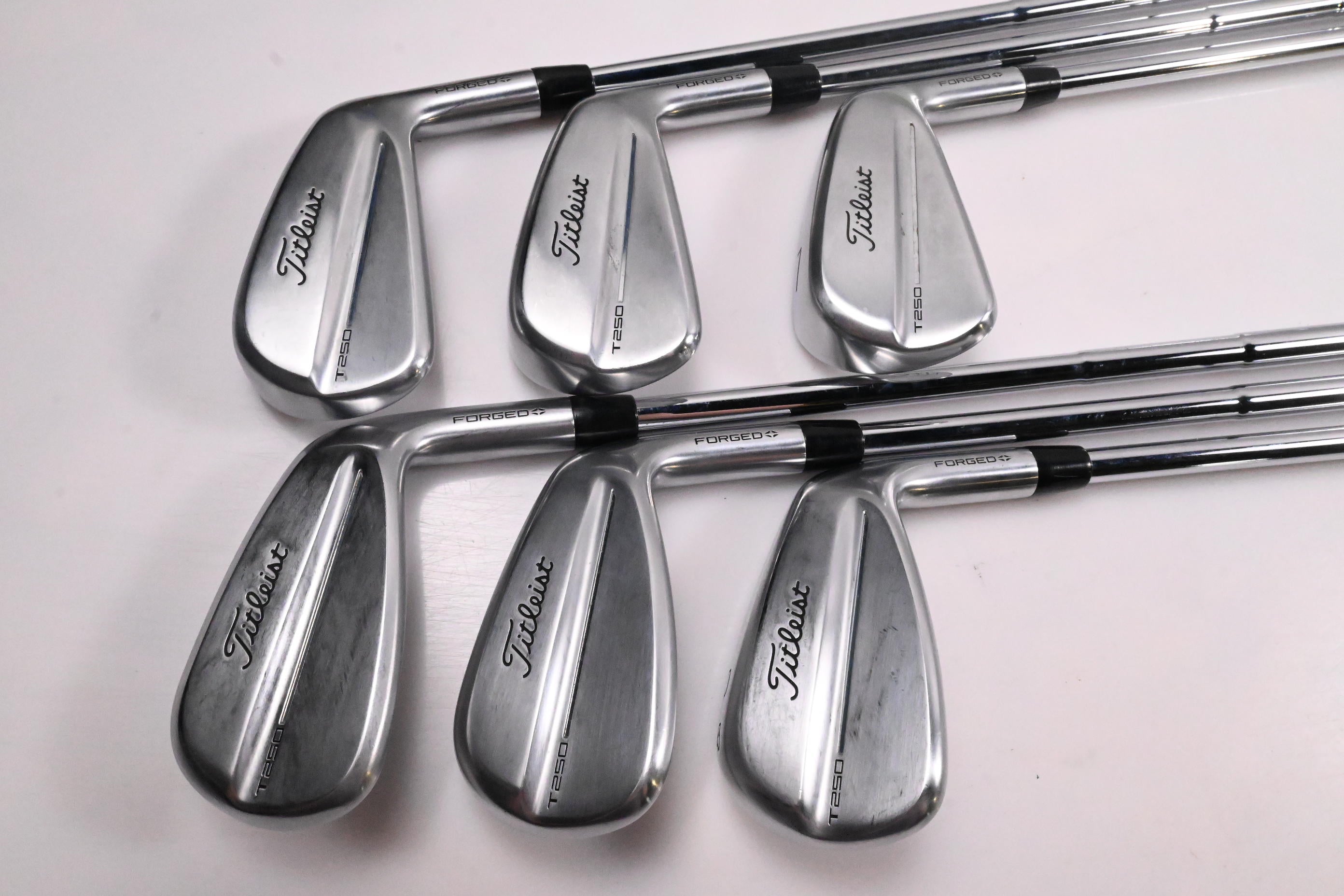 Titleist T250 2025 Irons / 6-PW / Stiff Flex True Temper AMT Silver Shafts