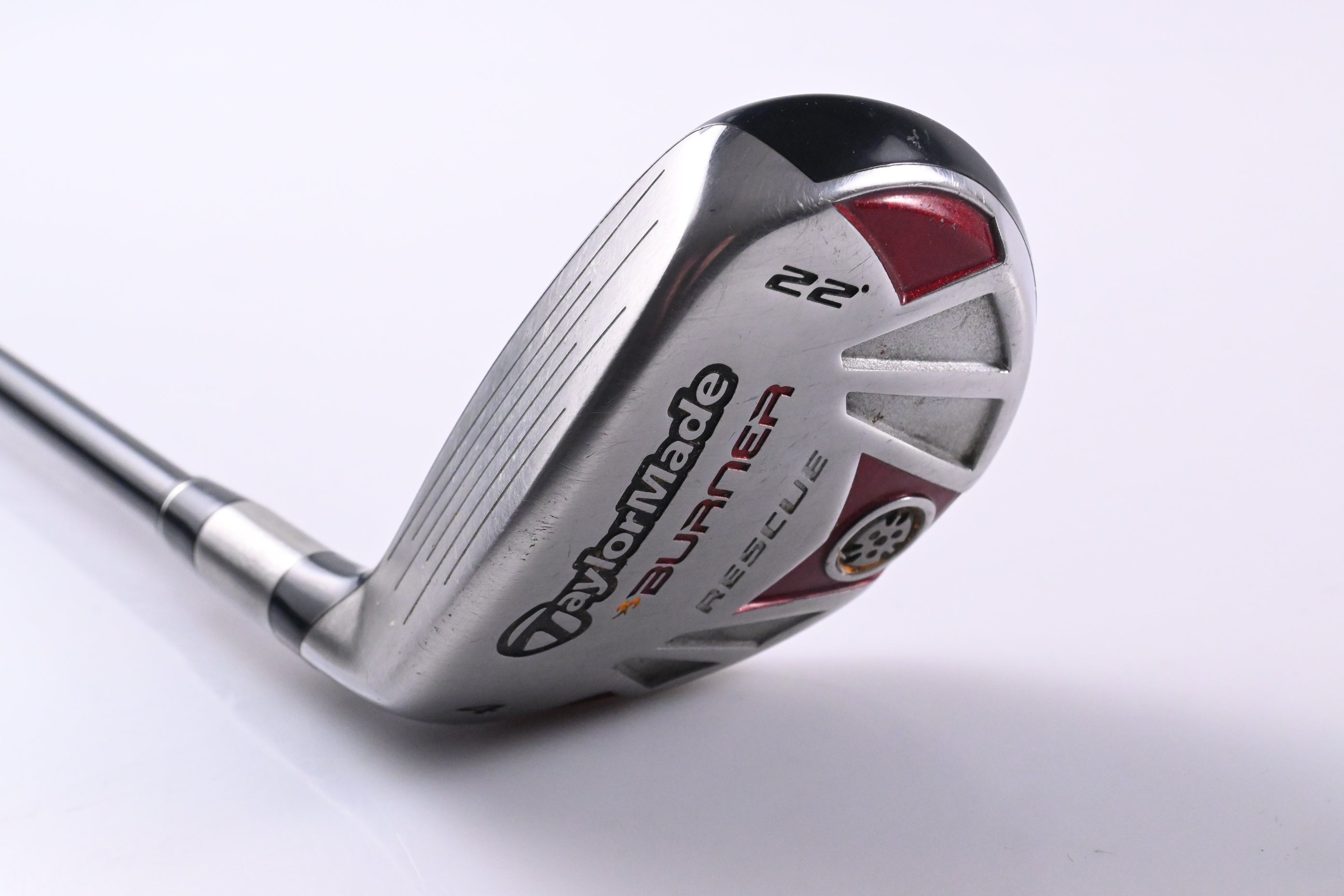 Left Hand Taylormade Burner 2007 #4 Hybrid / 22 Degree / Regular Flex REAX 65