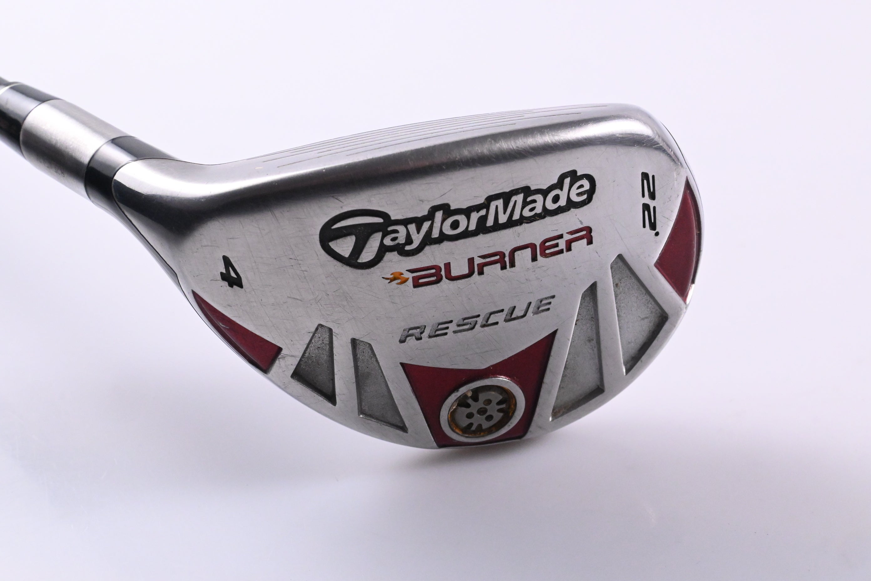 Left Hand Taylormade Burner 2007 #4 Hybrid / 22 Degree / Regular Flex REAX 65