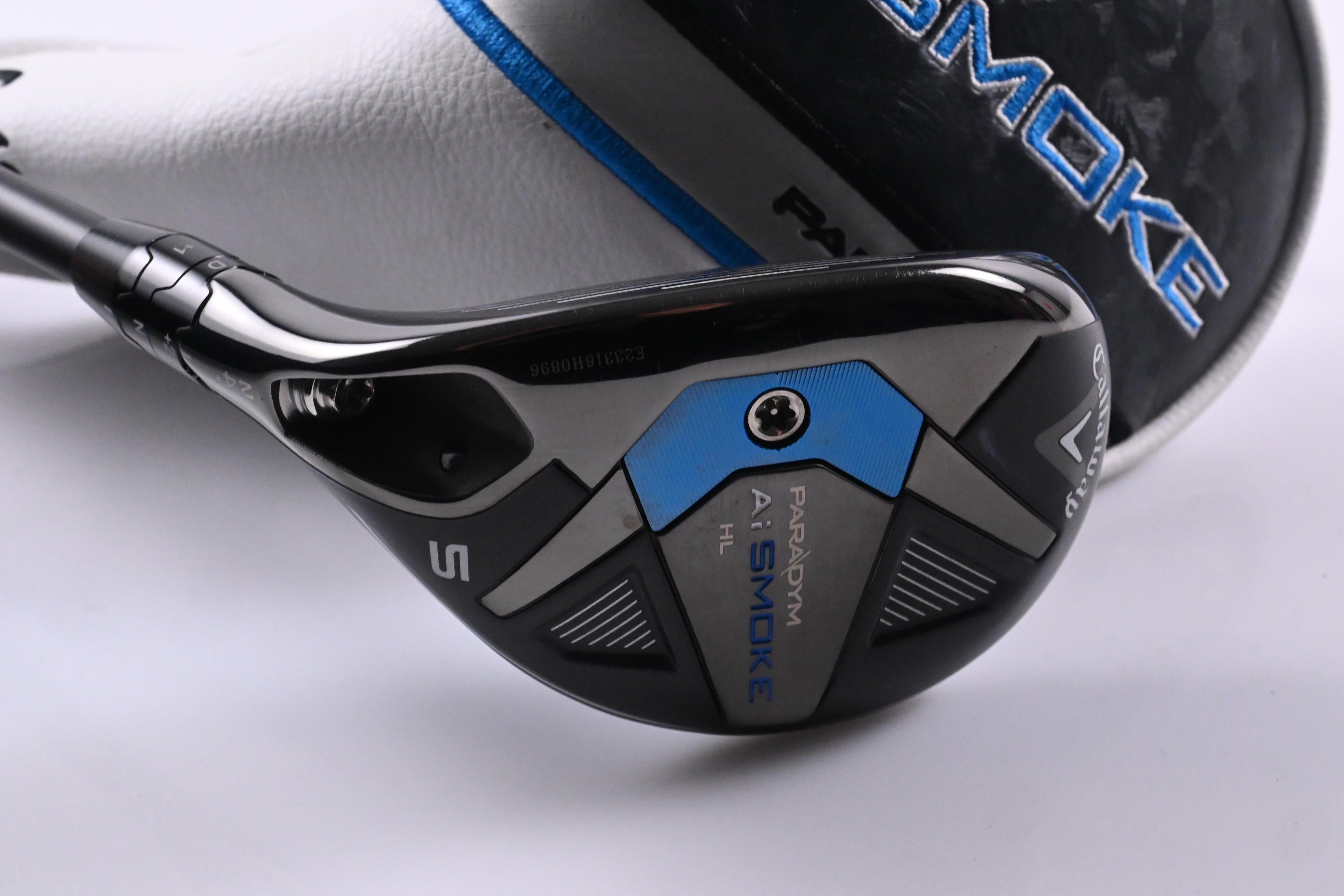 Left Hand Callaway Paradym Ai Smoke HL #5 Hybrid / 24 Degree / Senior Flex Cypher 50