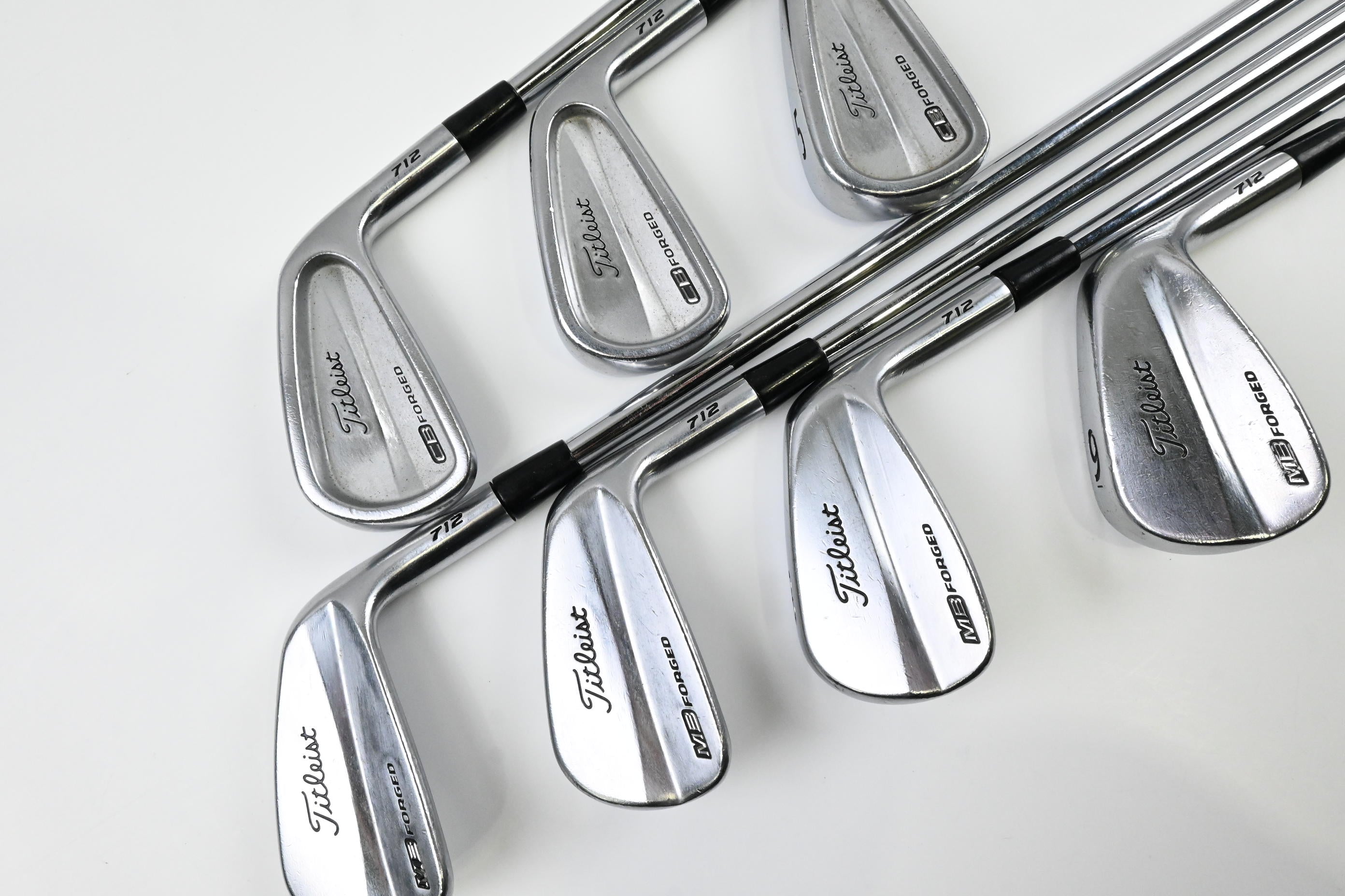 Titleist 712 MB-CB Combo Irons / 3-9 / Stiff Flex Project X Rifle Shafts
