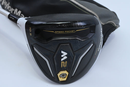 Left Hand Taylormade M2 2016 Driver / 10.5 Degree / Stiff Flex Rogue Silver 70