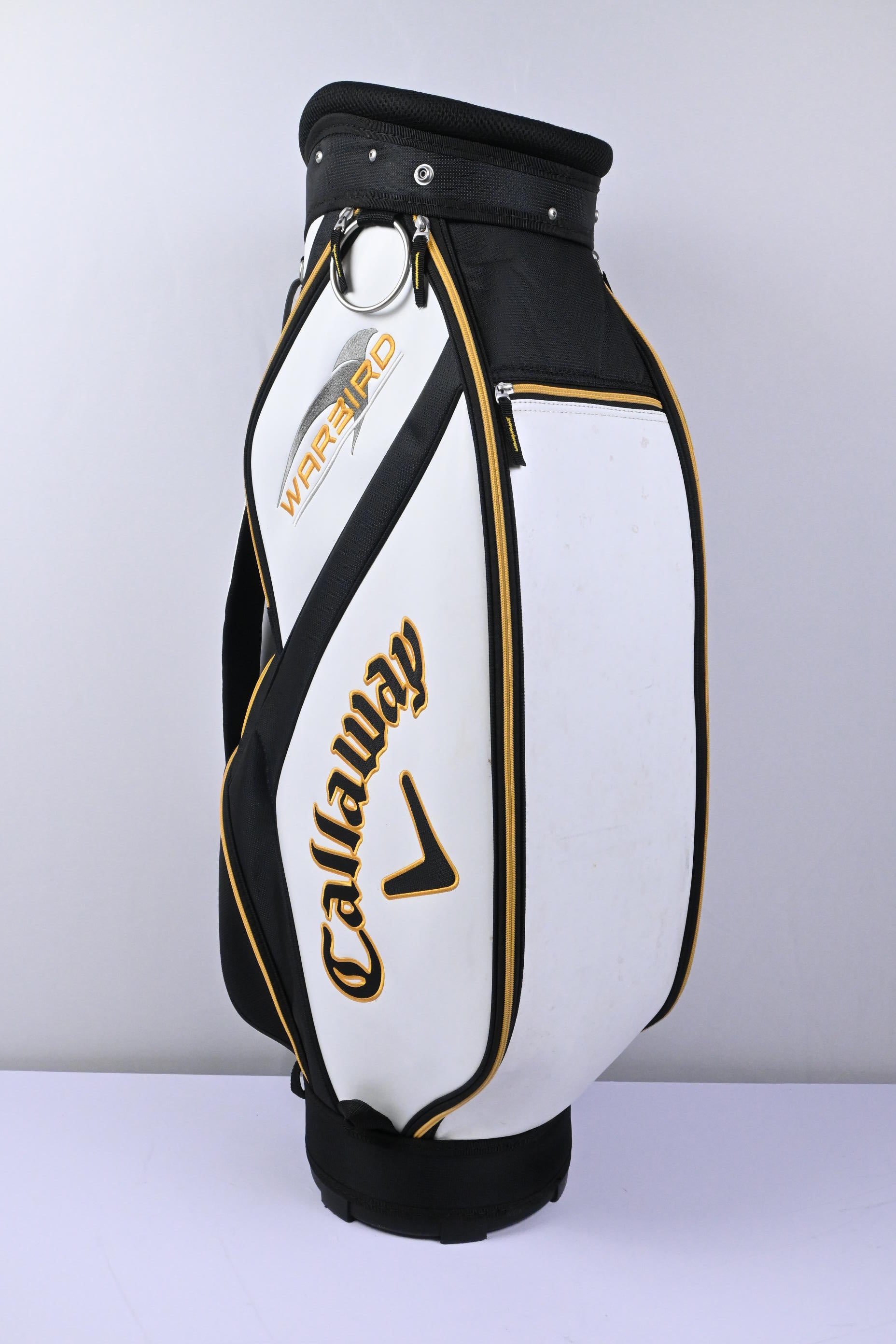Callaway Warbird Cart Bag / 5-Way Divider / White, Black, Gold