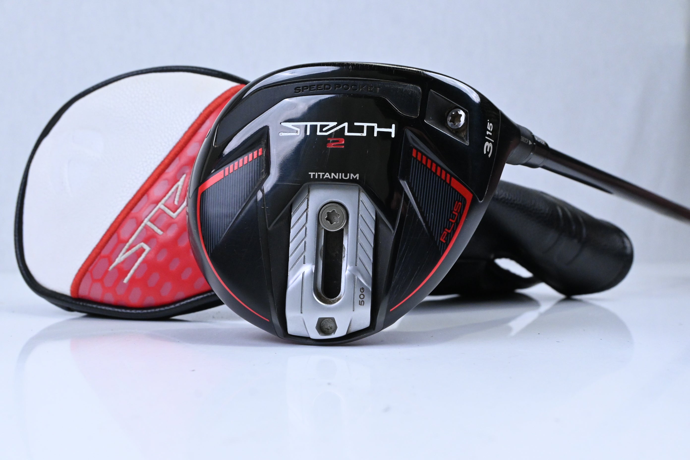 Taylormade Stealth 2 Plus #3 Wood / 15 Degree / Stiff Flex Kai'li Red 75 Shaft