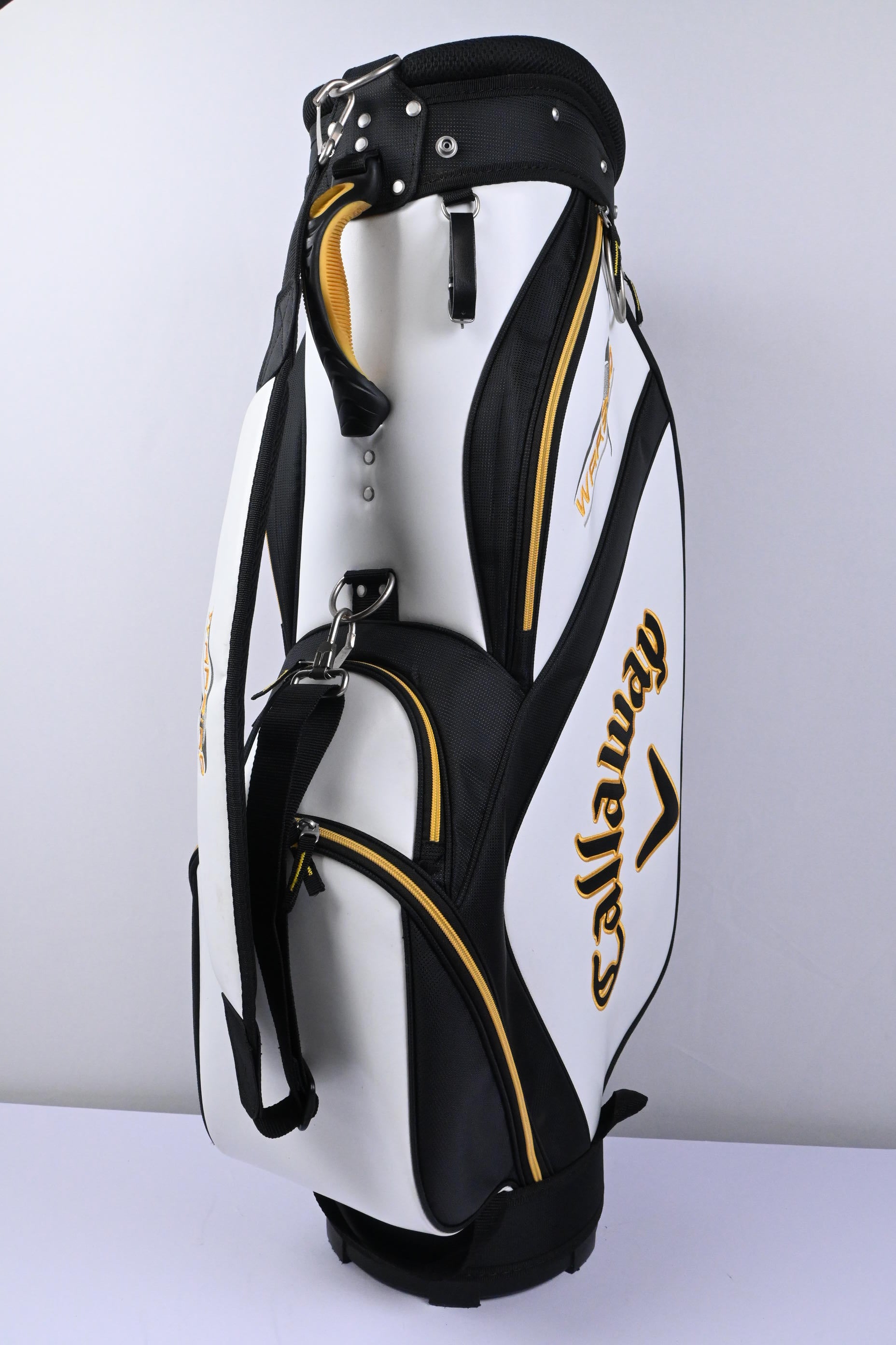 Callaway Warbird Cart Bag / 5-Way Divider / White, Black, Gold