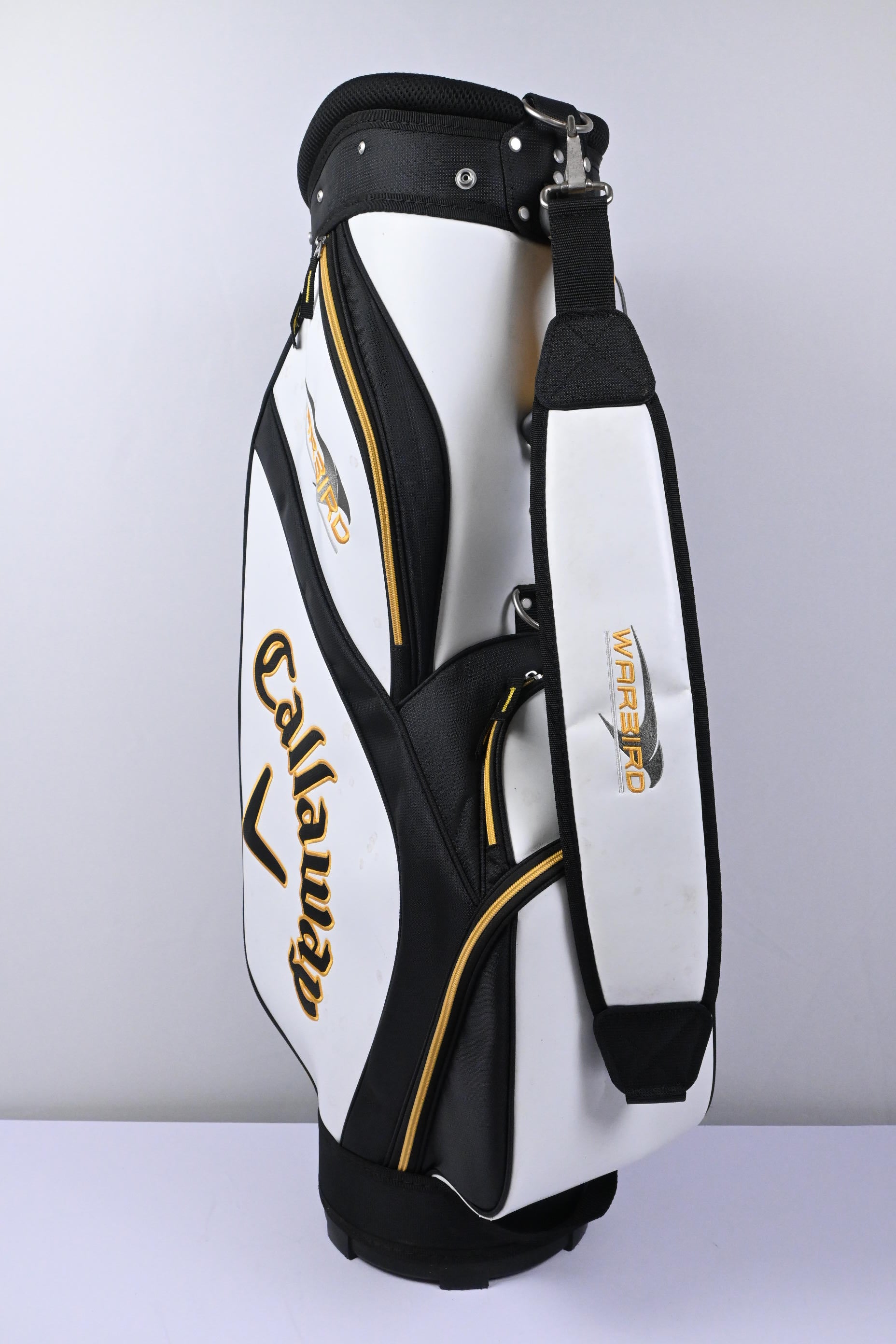 Callaway Warbird Cart Bag / 5-Way Divider / White, Black, Gold