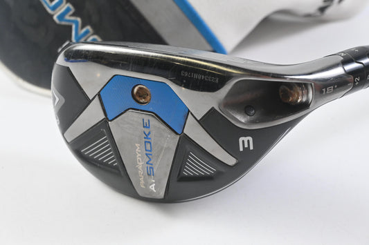 Callaway Paradym Ai Smoke #3 Hybrid / 18 Degree / Regular Flex Cypher 2.0 60