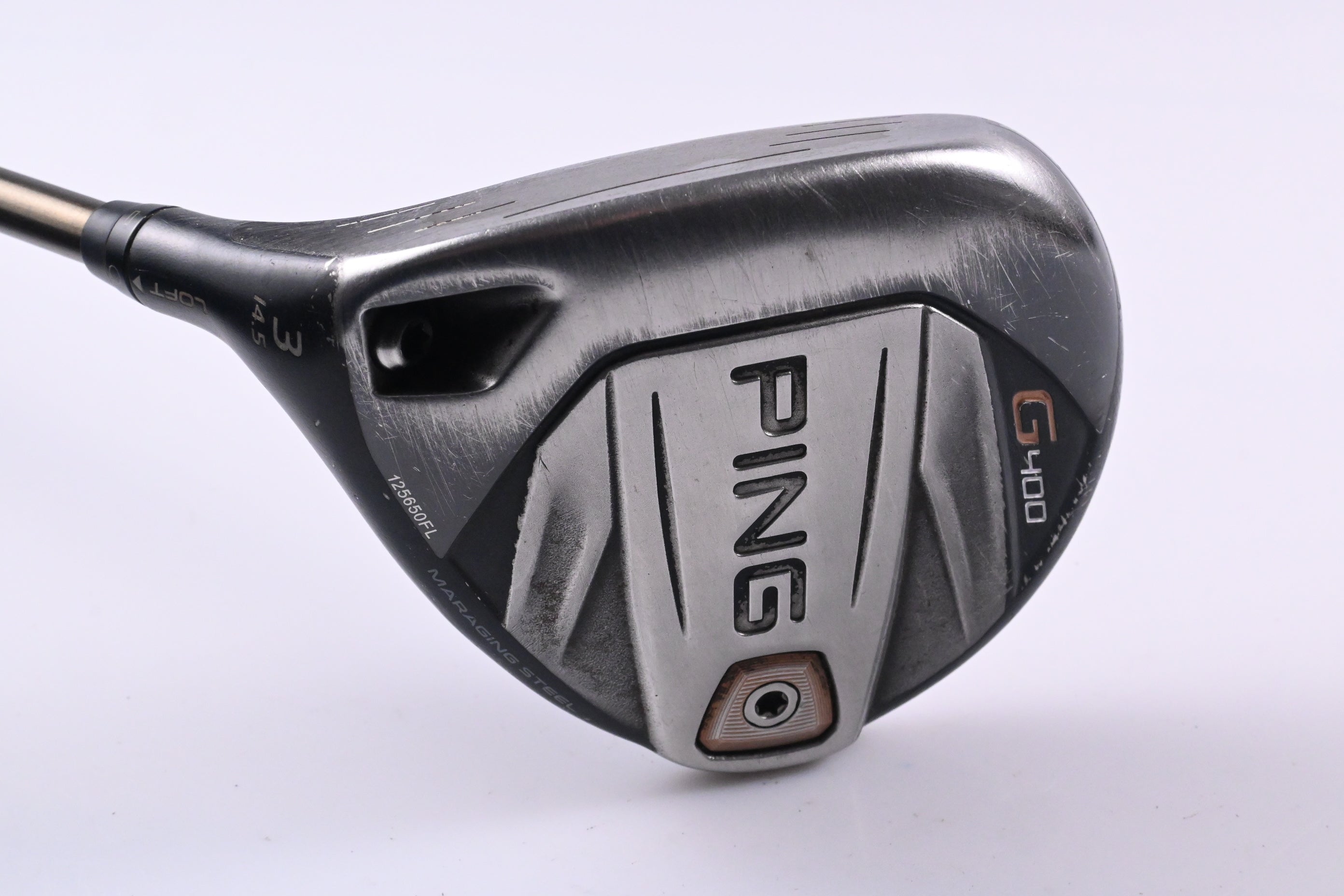 Left Hand Ping G400 #3 Wood / 14.5 Degree / Stiff Flex Ping Alta CB 65 Shaft