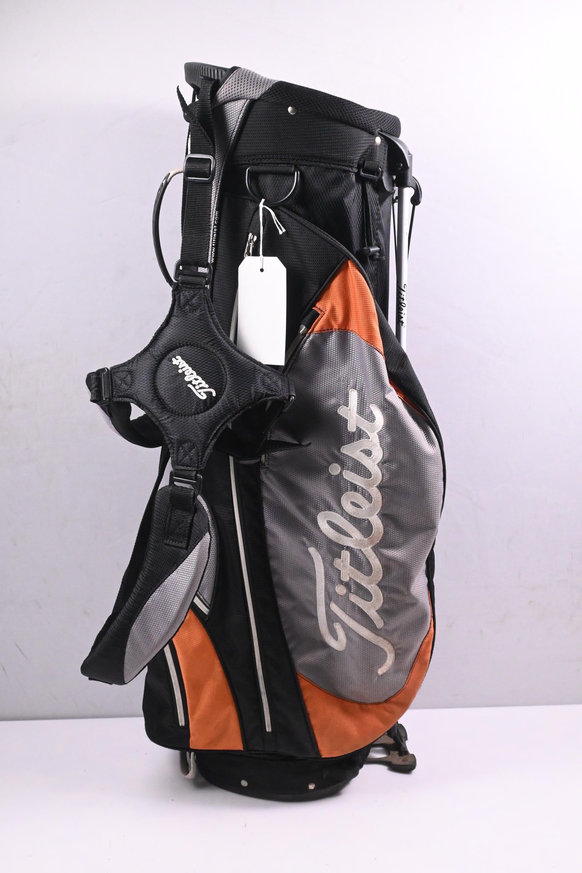 Titleist Stand Bag / 6-Way Divider / Black, Grey, Orange