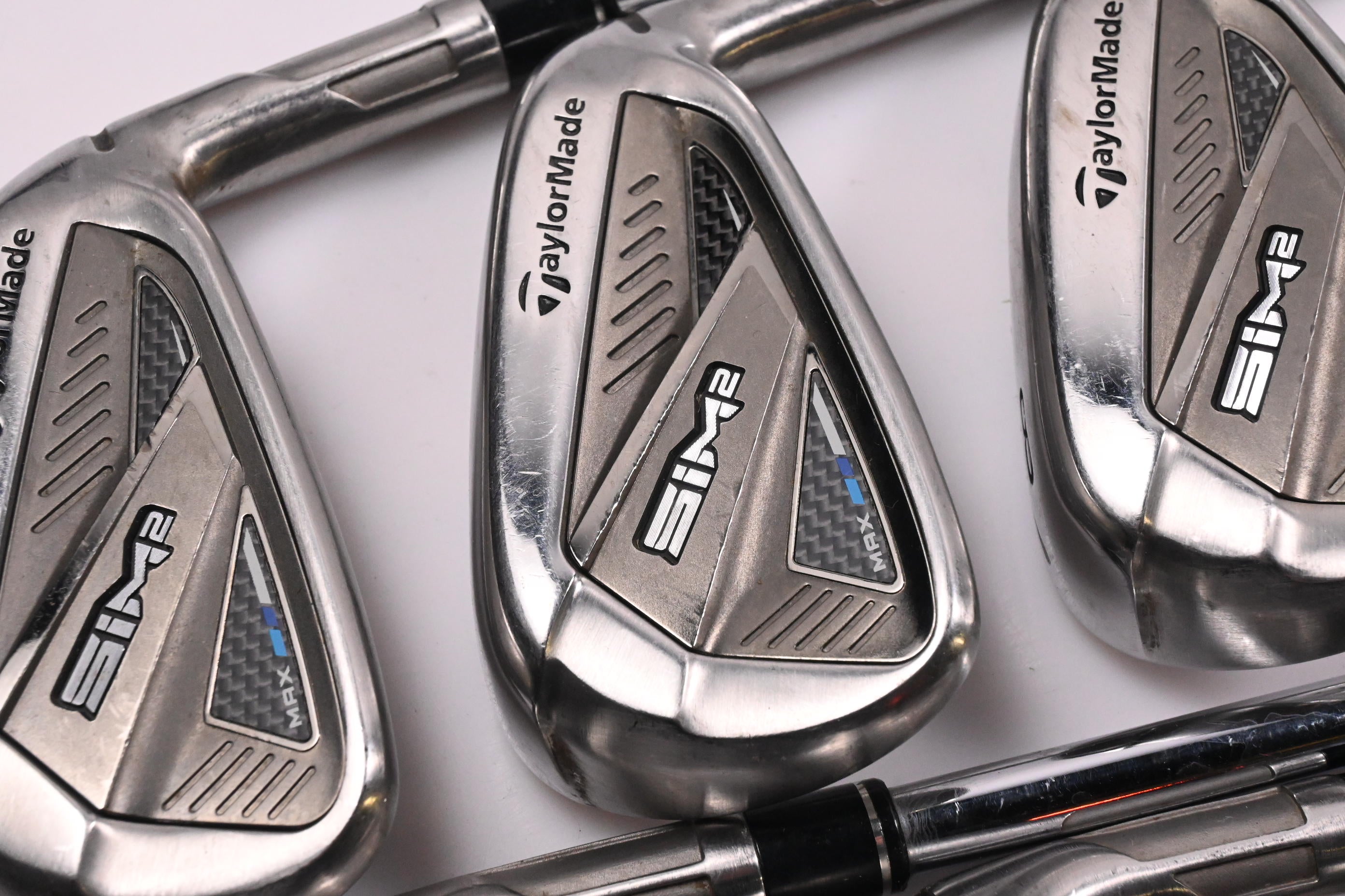 Taylormade SIM2 Max Irons / 6-PW+GW / Stiff Flex KBS MAX MT 85 Shafts