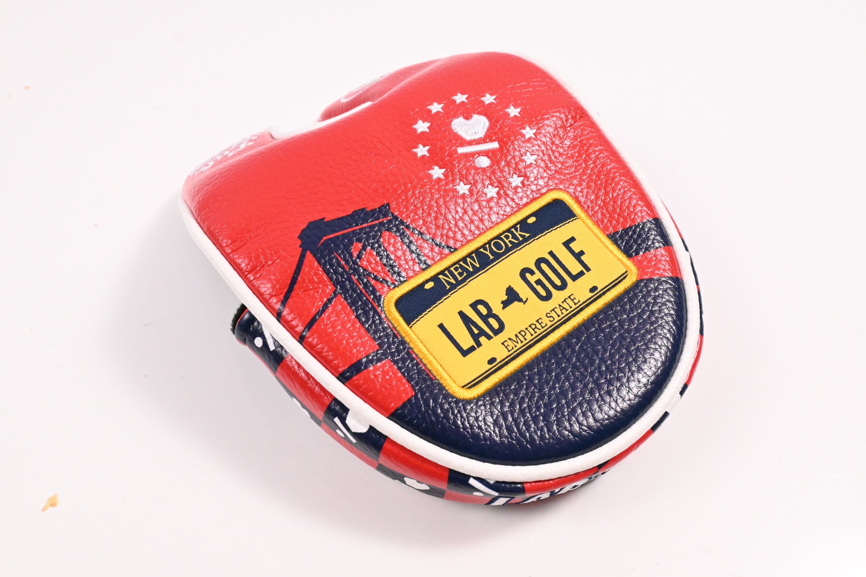 L.A.B Golf Twelve In The City Empire State Headcover / Mallet / Red,White & Blue