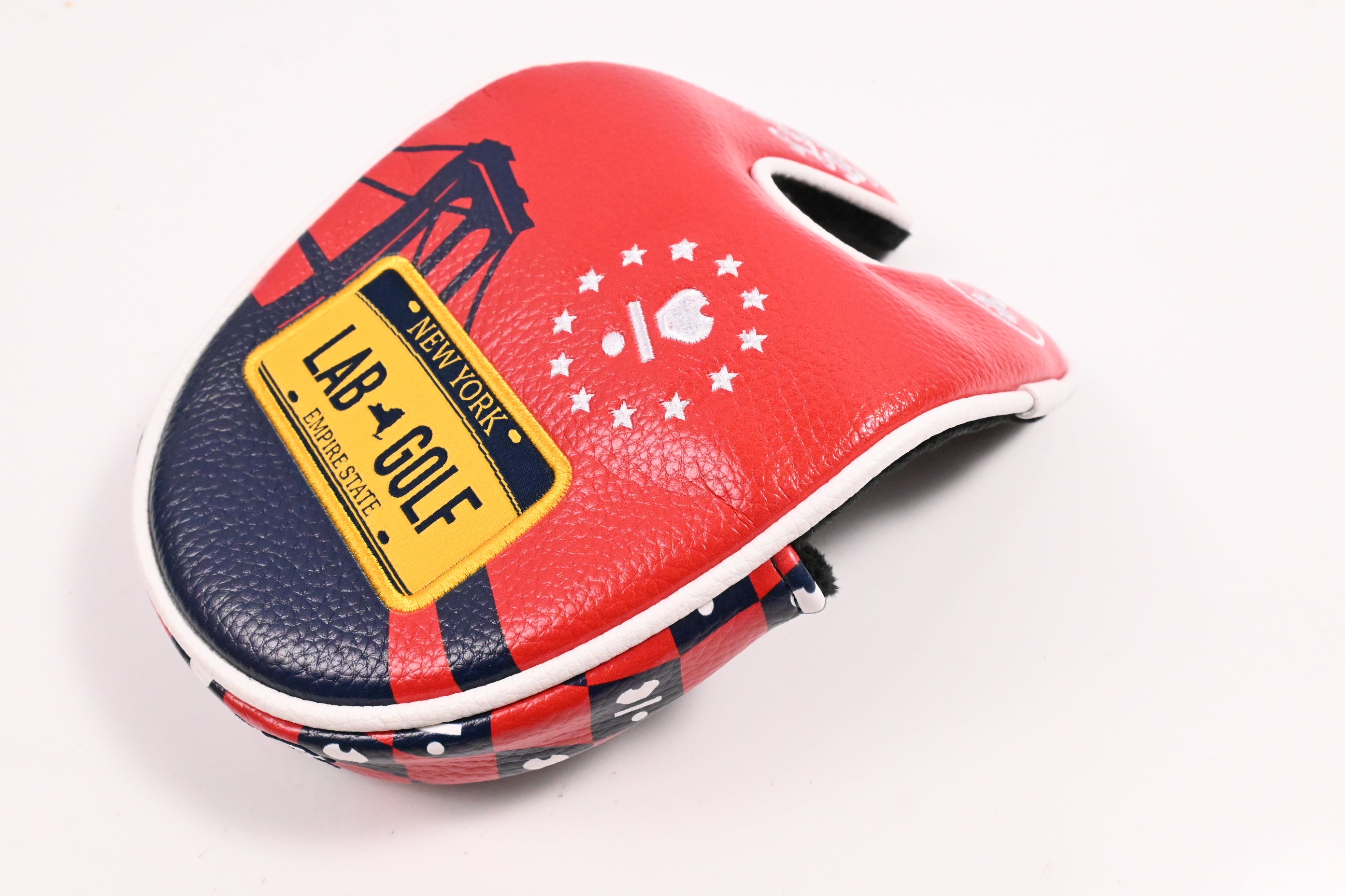 L.A.B Golf Twelve In The City Empire State Headcover / Mallet / Red,White & Blue