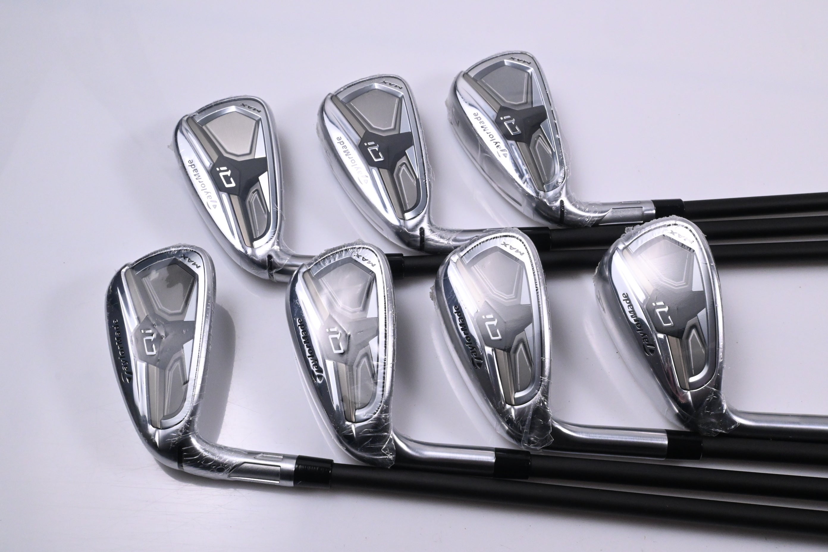 Left Hand Taylormade Qi Irons / 5-PW+GW / Regular Flex KBS REAX 65 White Shafts
