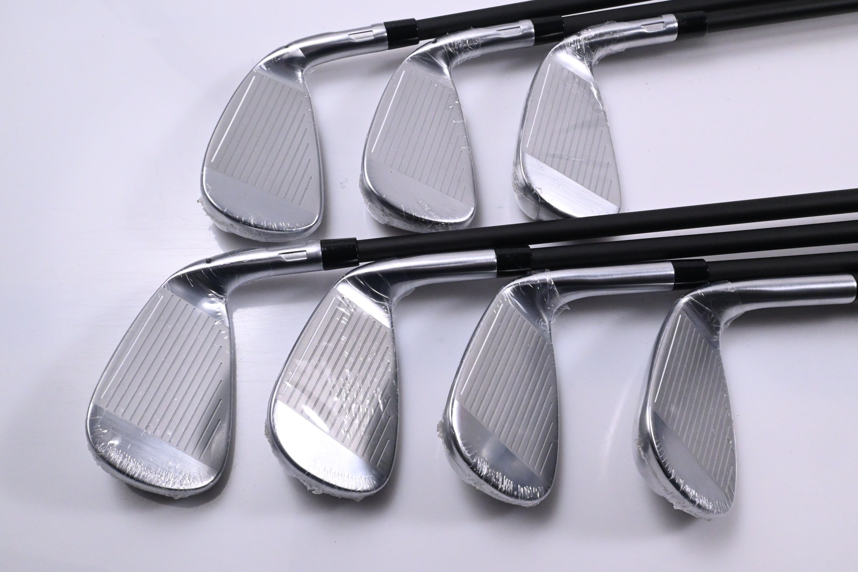 Left Hand Taylormade Qi Irons / 5-PW+GW / Regular Flex KBS REAX 65 White Shafts