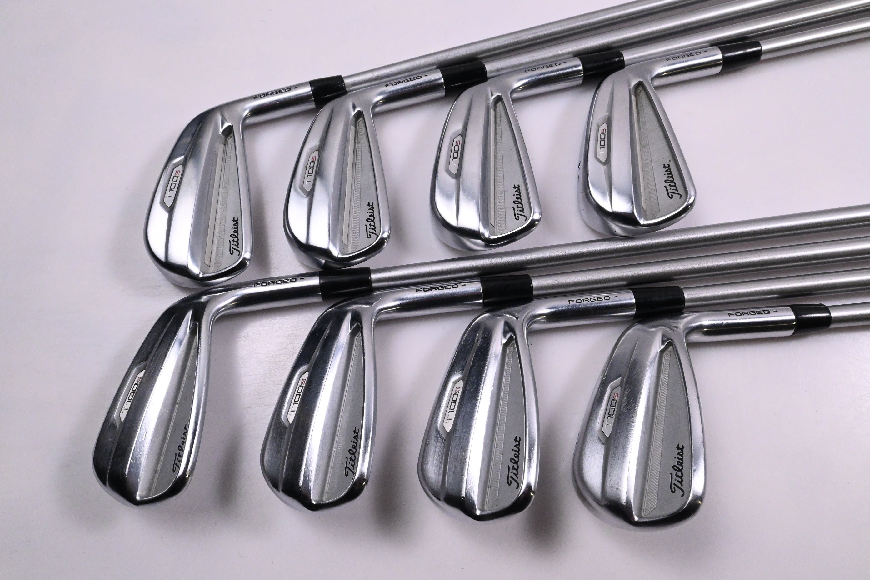 Titleist T100.S 2021 Irons / 4-PW+48° / Stiff Flex KBS Tour C-Taper 120 Shafts
