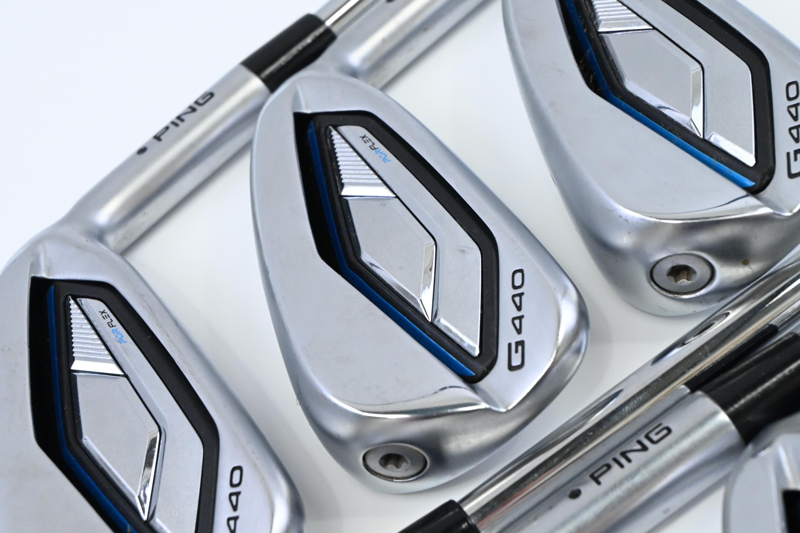 Ping G440 Irons / 5-PW+UW / Black Dot / Regular Flex Ping AWT 3.0 Shafts