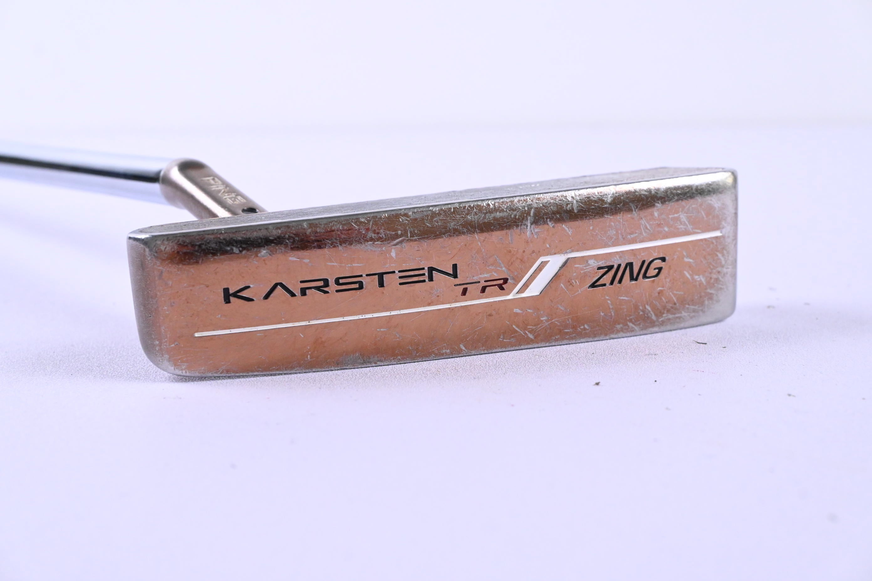 Left Hand Ping Karsten TR Zing Putter / Black Dot / 37 Inch