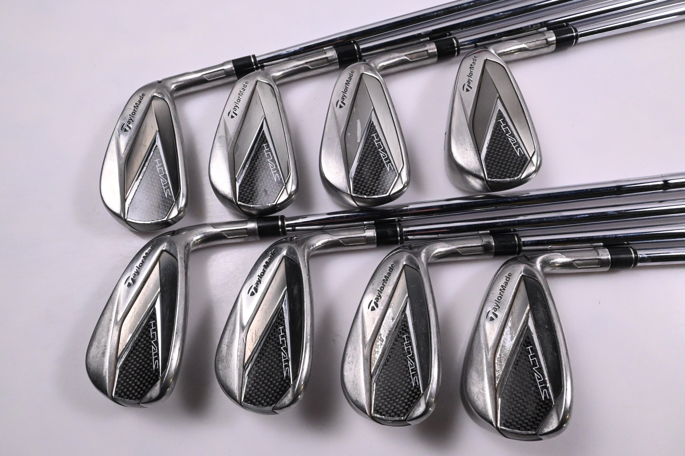 Taylormade Stealth Irons / 4-PW+GW / Stiff Flex Dynamic Gold 105 S300 Shafts