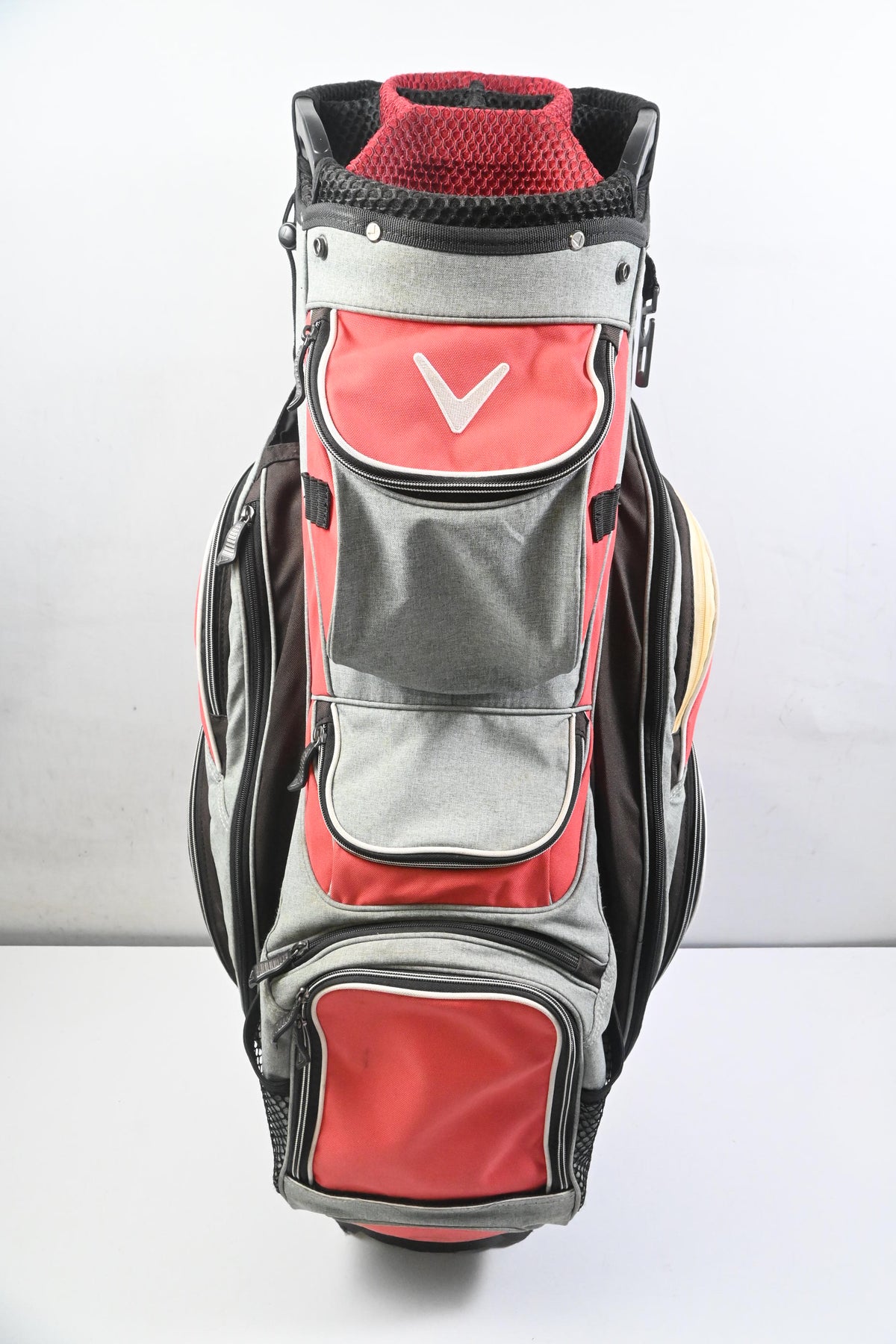 Callaway Org 14 Cart Bag / 14-Way Divider / Grey, Red & Black
