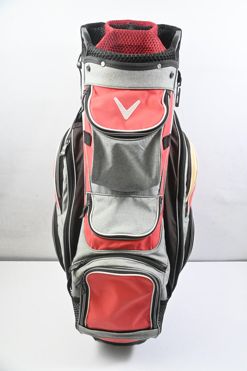 Callaway Org 14 Cart Bag / 14-Way Divider / Grey, Red & Black