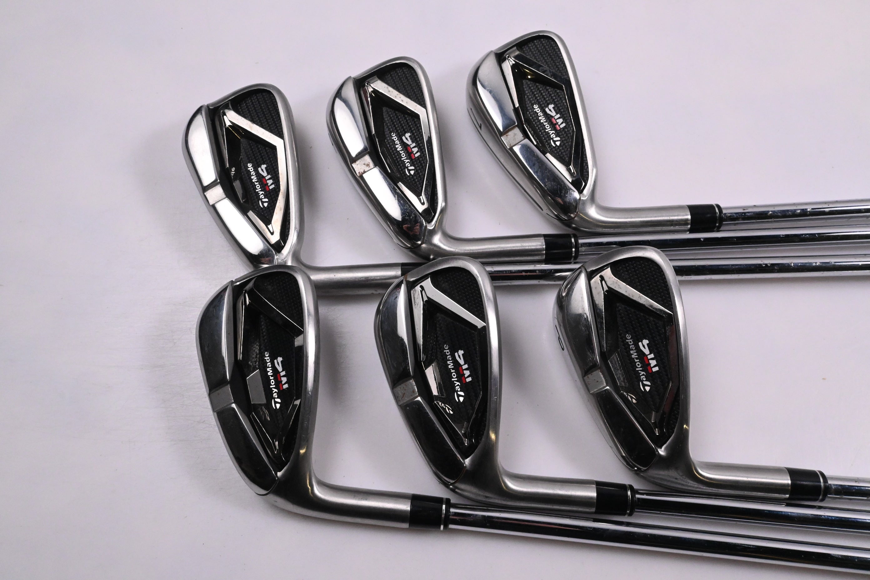 Left Hand Taylormade M4 Irons / 5-PW / Regular Flex KBS MAX 85 Shafts