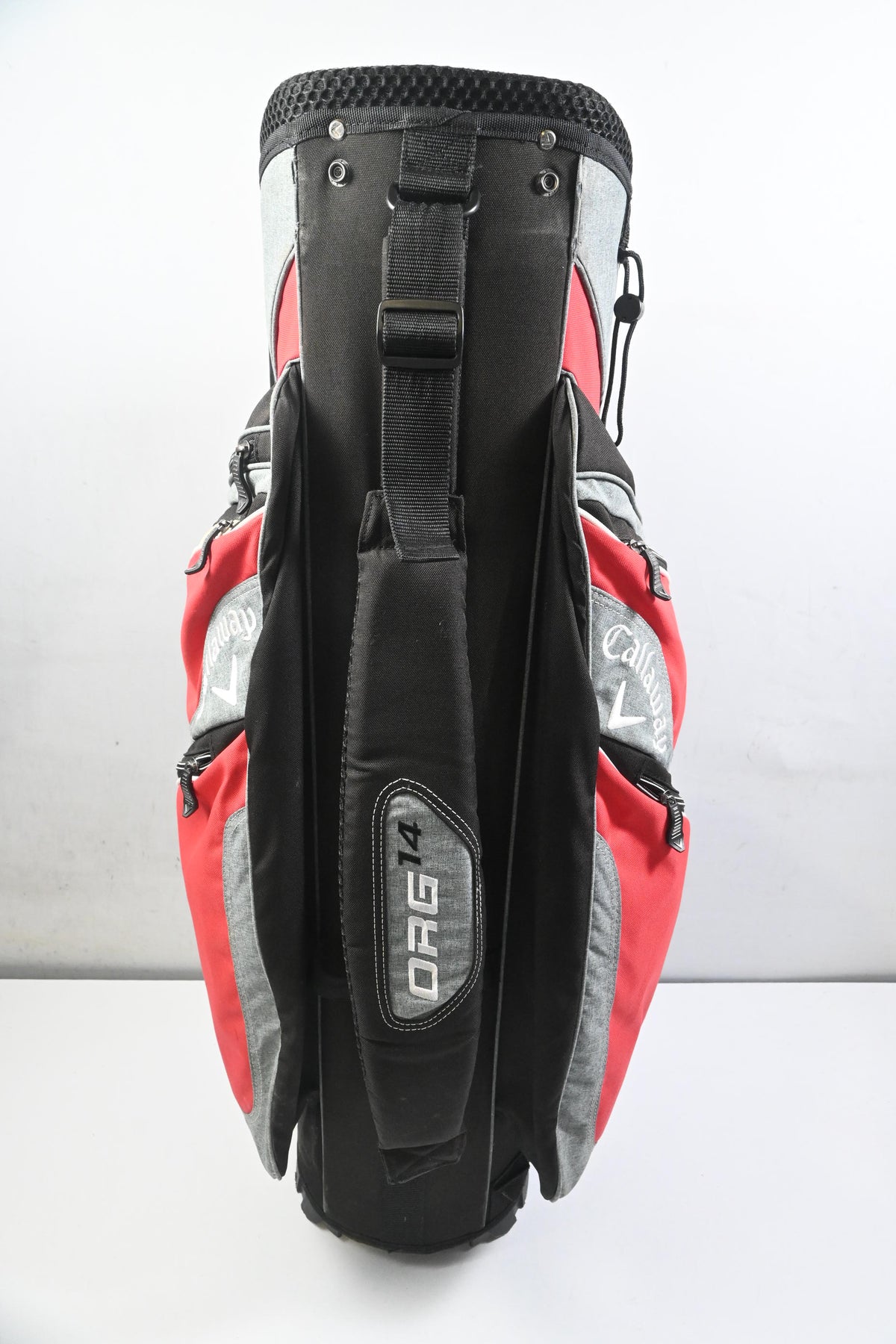 Callaway Org 14 Cart Bag / 14-Way Divider / Grey, Red & Black