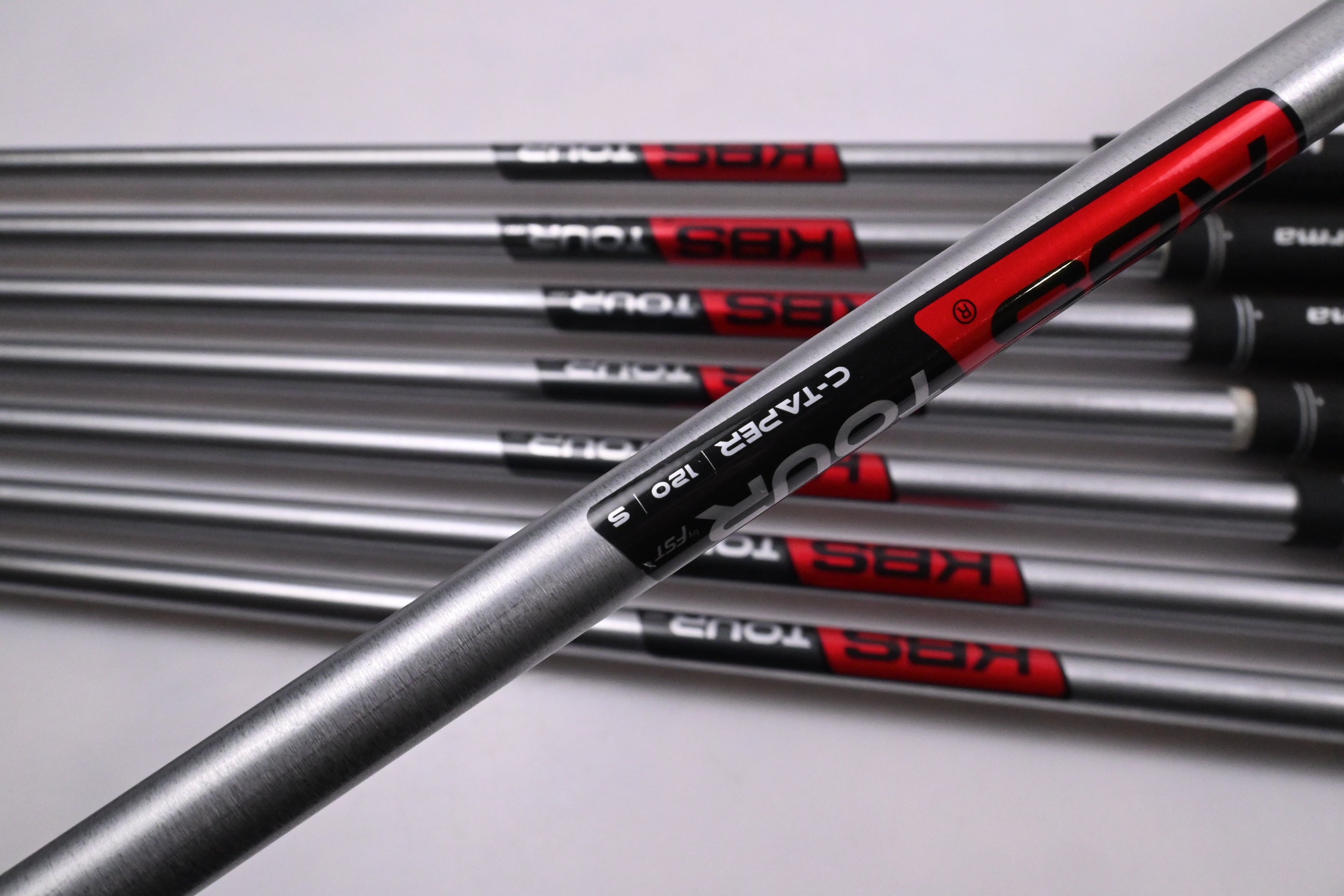 Titleist T100.S 2021 Irons / 4-PW+48° / Stiff Flex KBS Tour C-Taper 120 Shafts