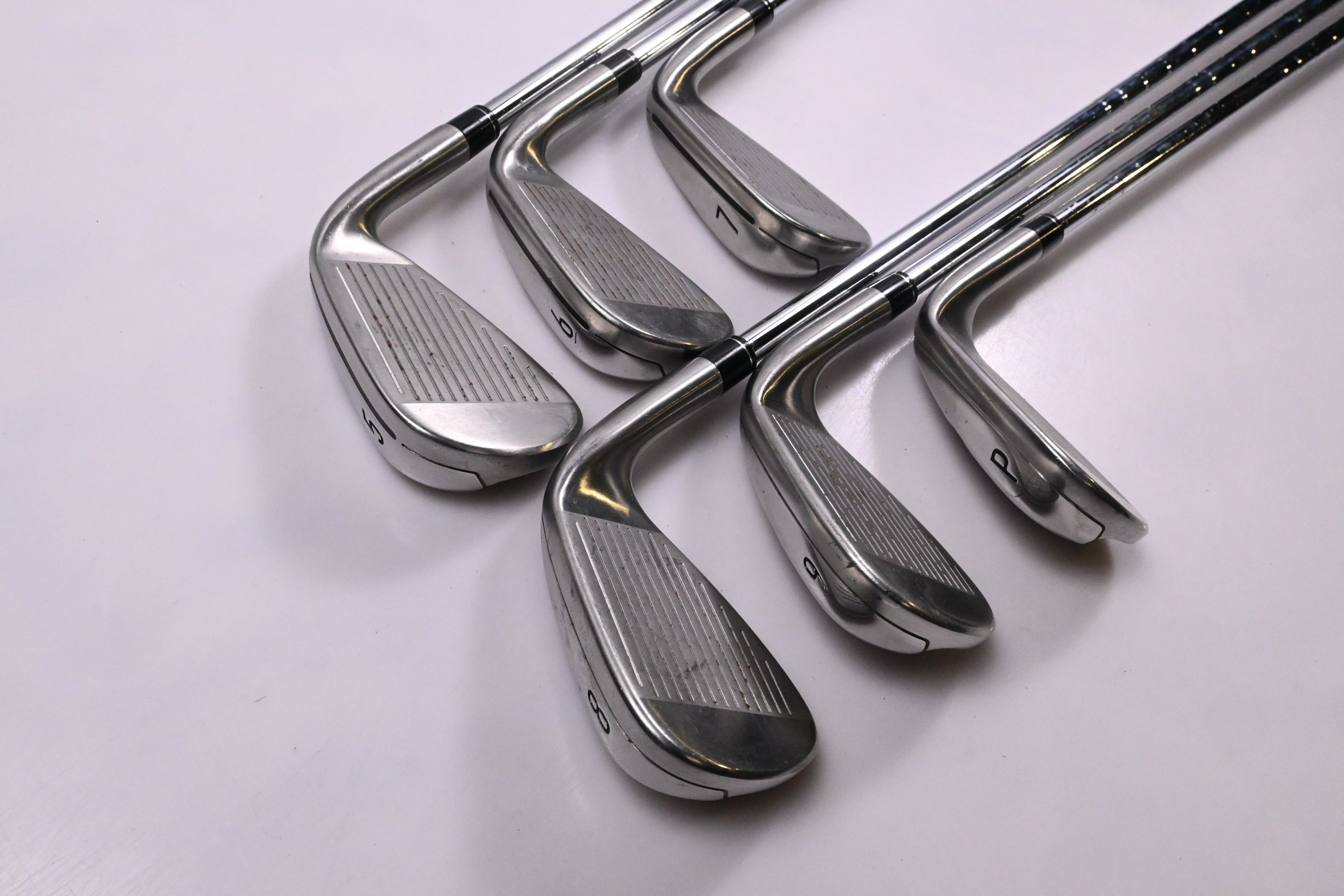 Left Hand Taylormade M4 Irons / 5-PW / Regular Flex KBS MAX 85 Shafts