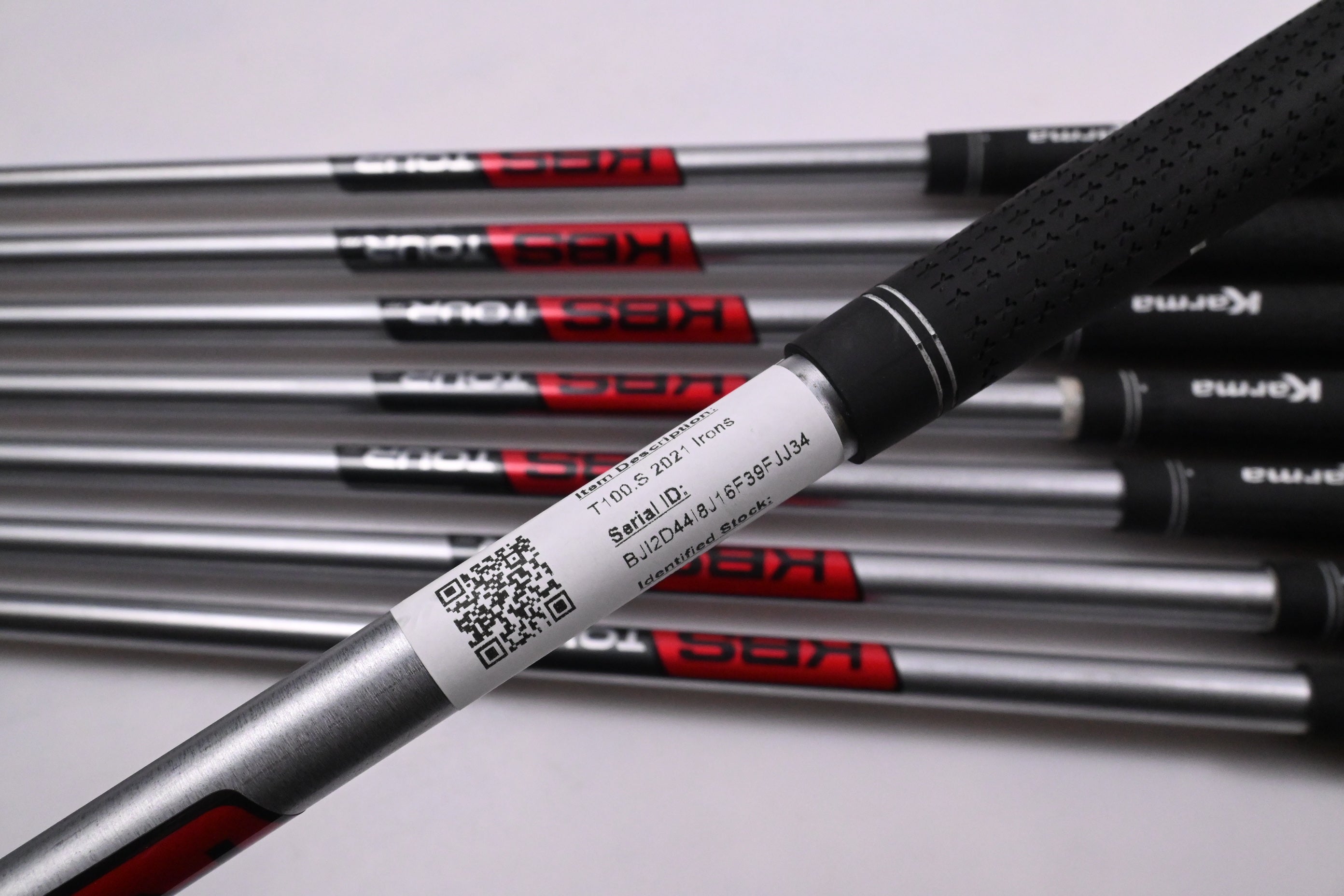 Titleist T100.S 2021 Irons / 4-PW+48° / Stiff Flex KBS Tour C-Taper 120 Shafts