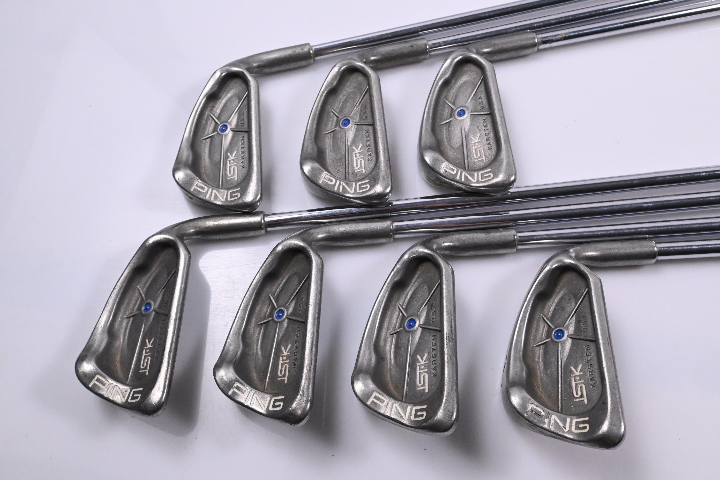 Ping ISI-K Irons / 3-9i / Blue Dot / Stiff Flex Ping Cushin JZ Shafts