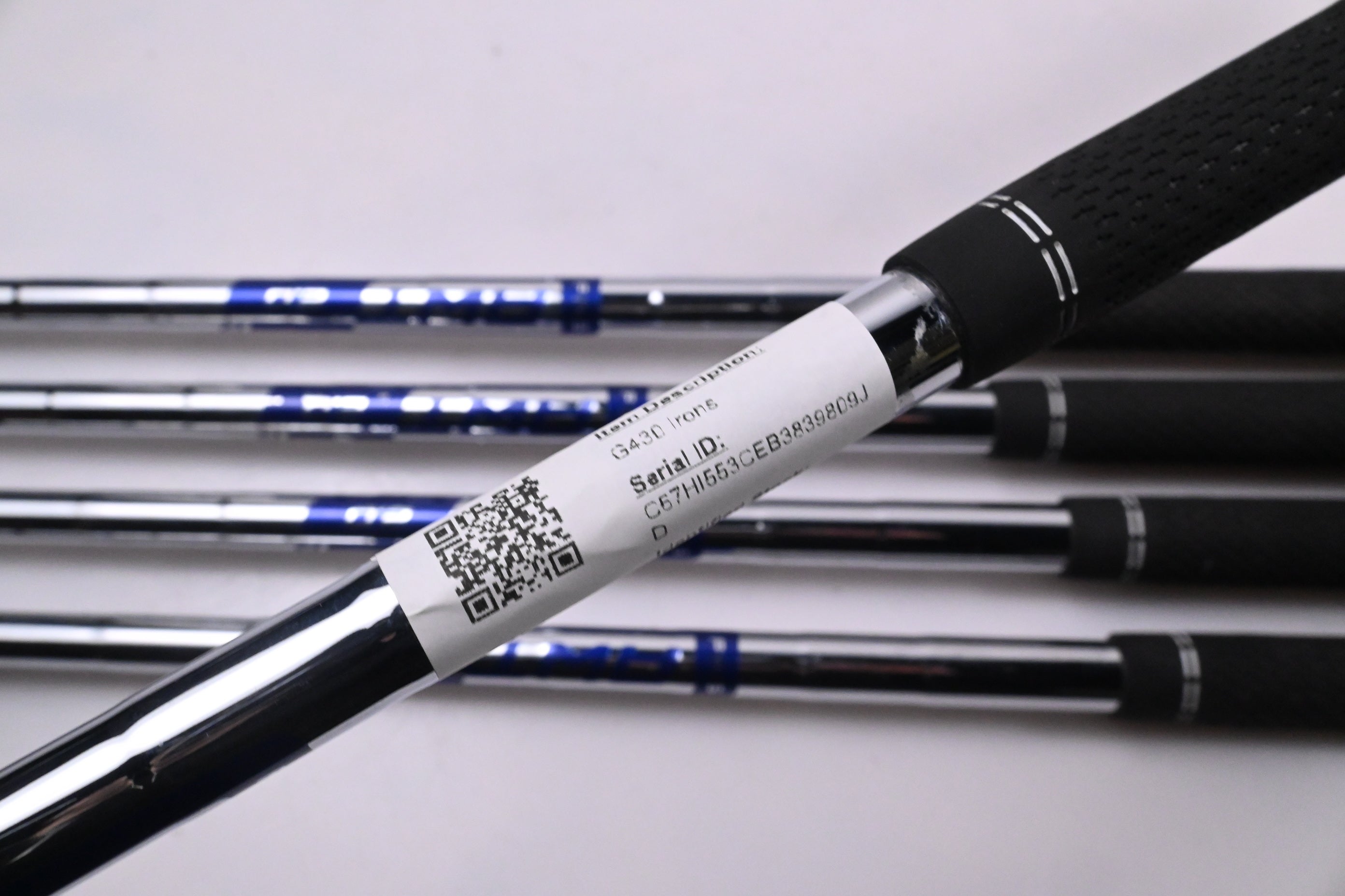 Ping G430 Irons / 6-PW / Blue Dot / Regular Flex Ping AWT 2.0 Shafts