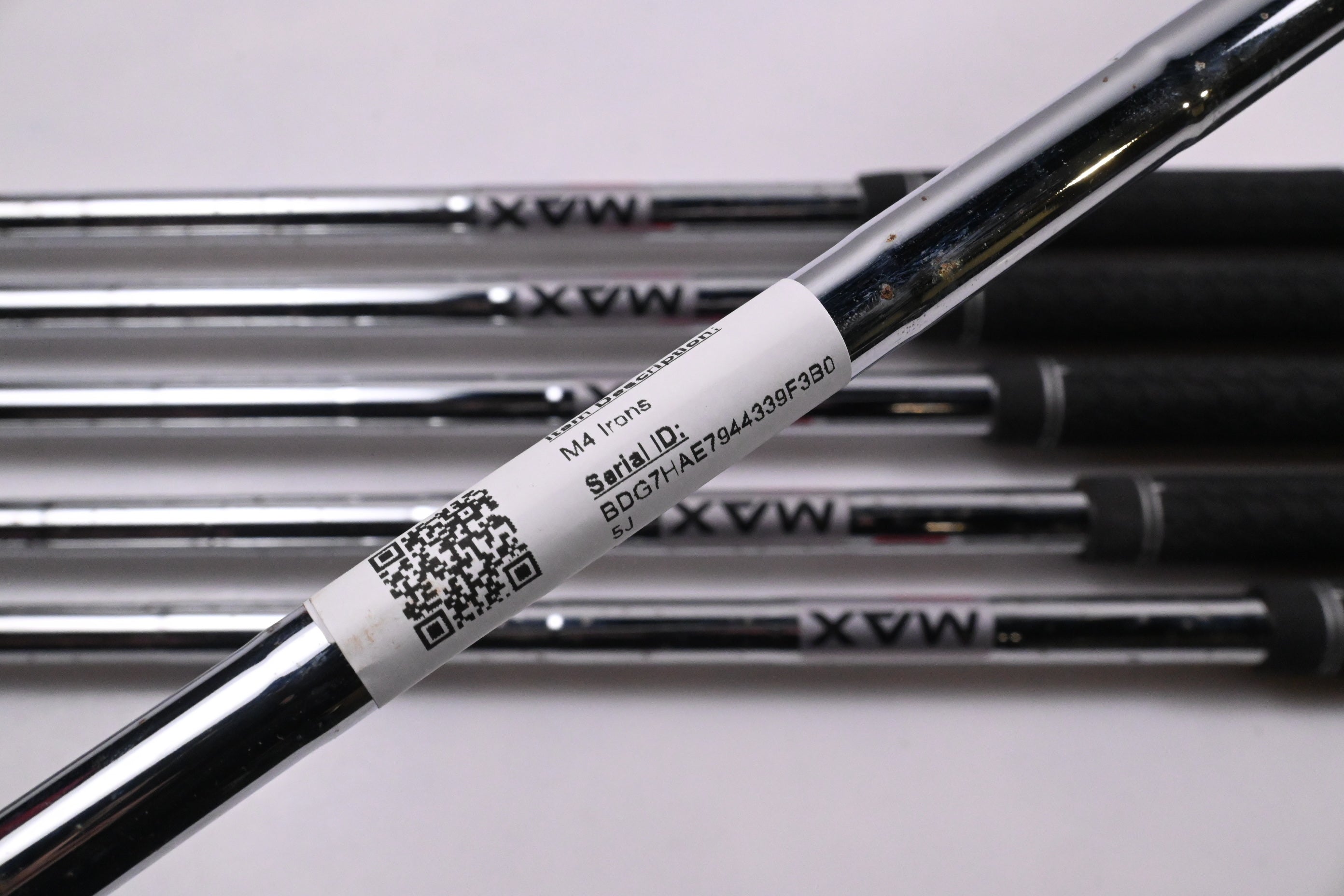 Left Hand Taylormade M4 Irons / 5-PW / Regular Flex KBS MAX 85 Shafts