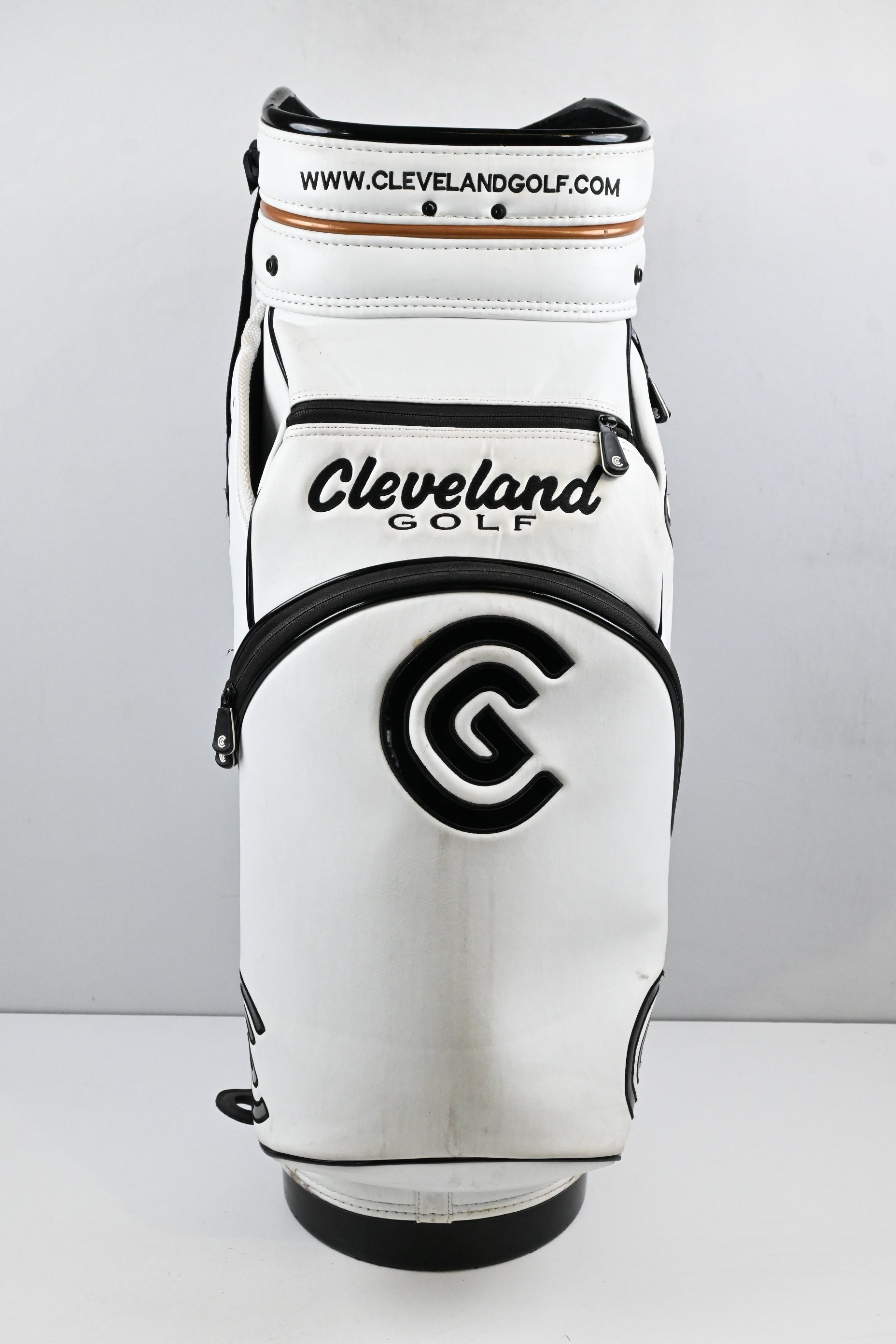 Cleveland Tour Bag / 6-Way Divider / White, Gold, Black