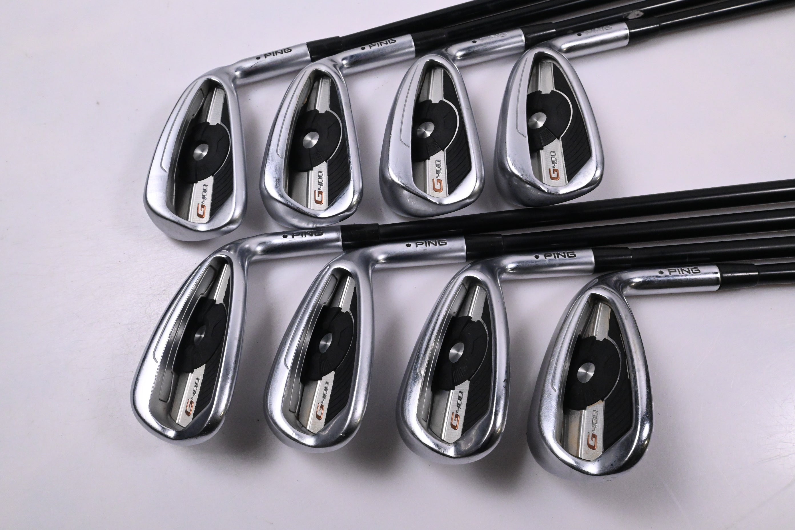 Ping G400 Irons / 5-PW+GW+SW / Black Dot / Regular Flex Ping Alta CB Shafts