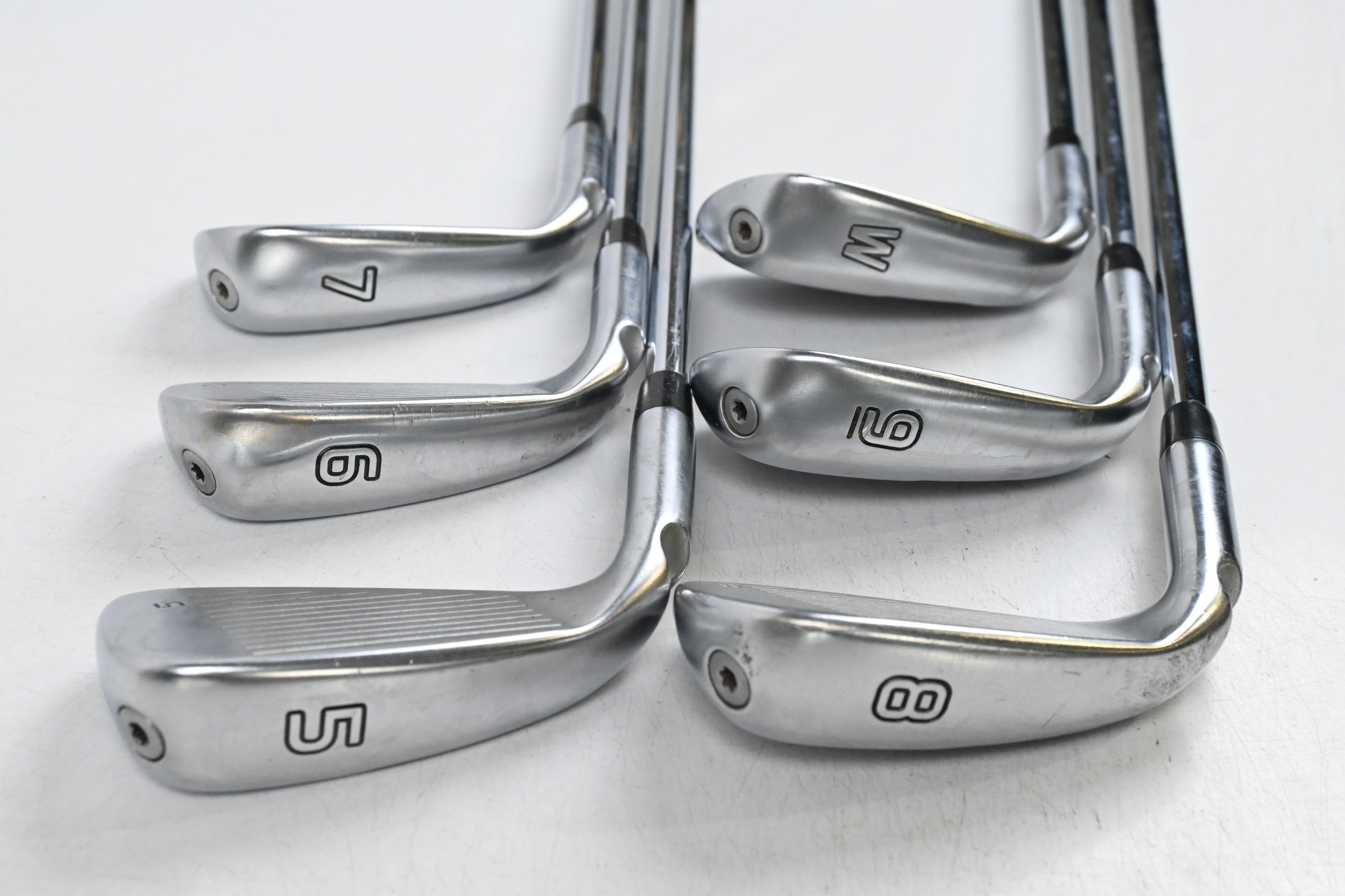 Ping G425 Irons / 5-PW / Green Dot / Regular Flex Ping AWT 2.0 Steel Shafts