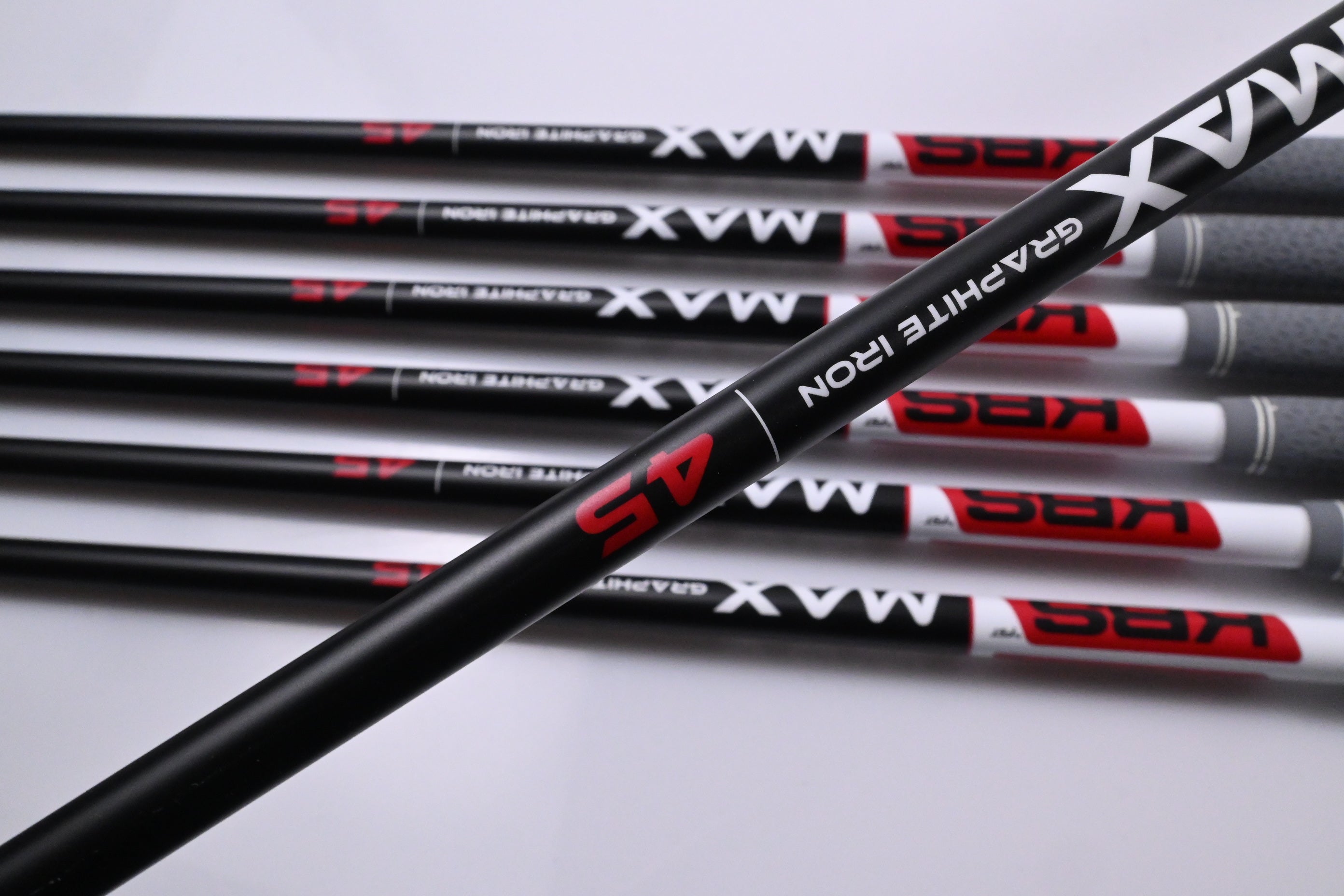 Left Hand Taylormade Qi Max HL Irons / 6-PW+GW+SW / Regular Flex KBS MAX 45