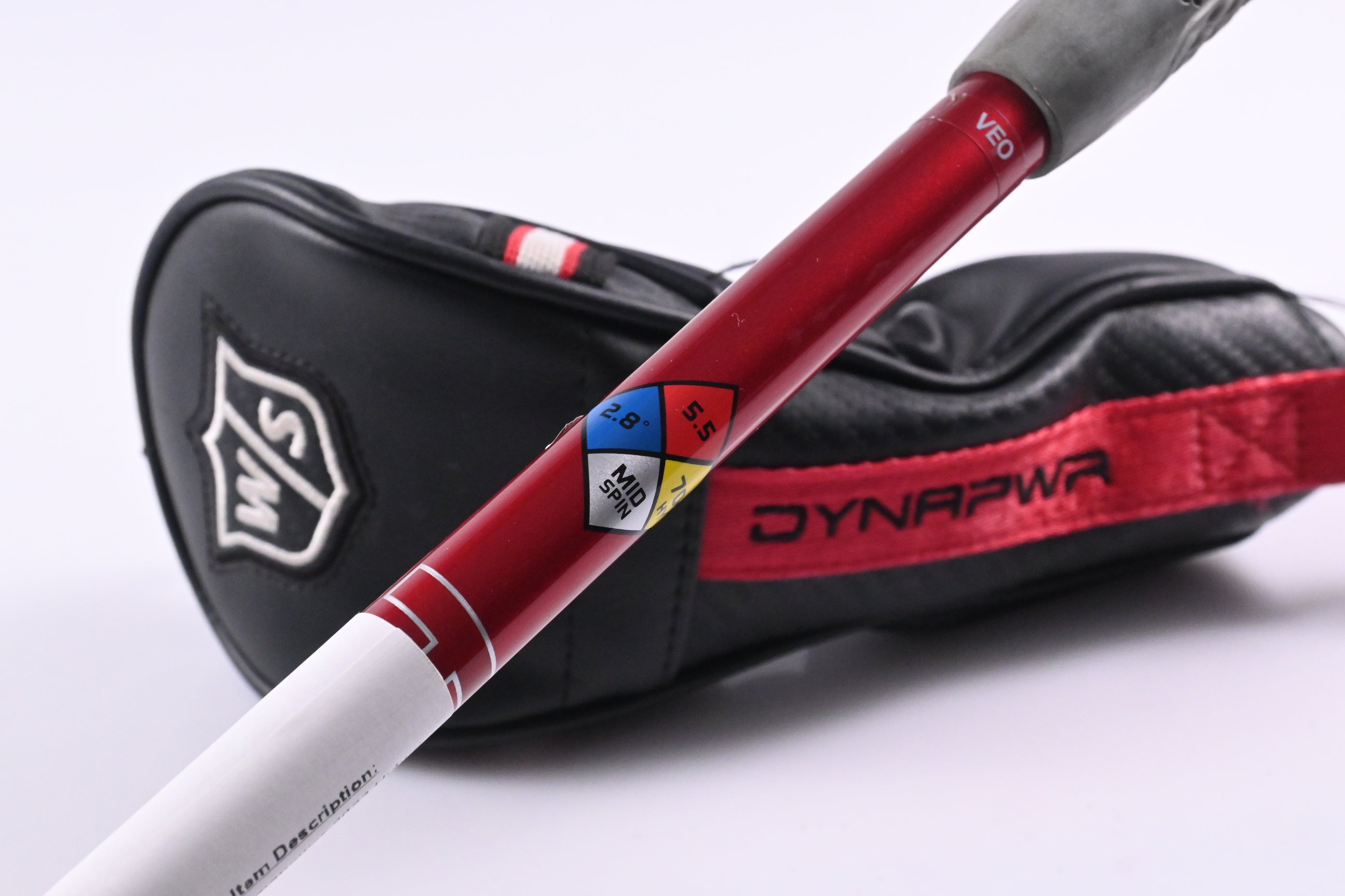 Wilson Dynapower 2023 #4 Hybrid / 22 Degree / Regular Flex HZRDUS RDX Smoke Red