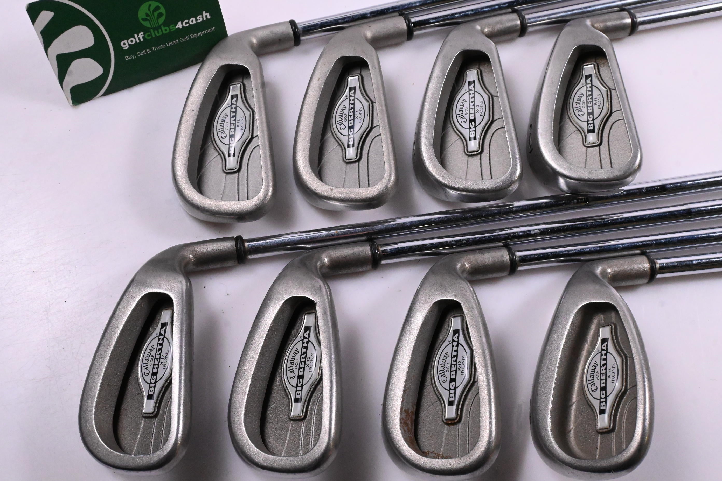 Callaway X-12 Irons / 3-9+SW / Uniflex Callaway Memphis "10" 98 Shafts / NO PW